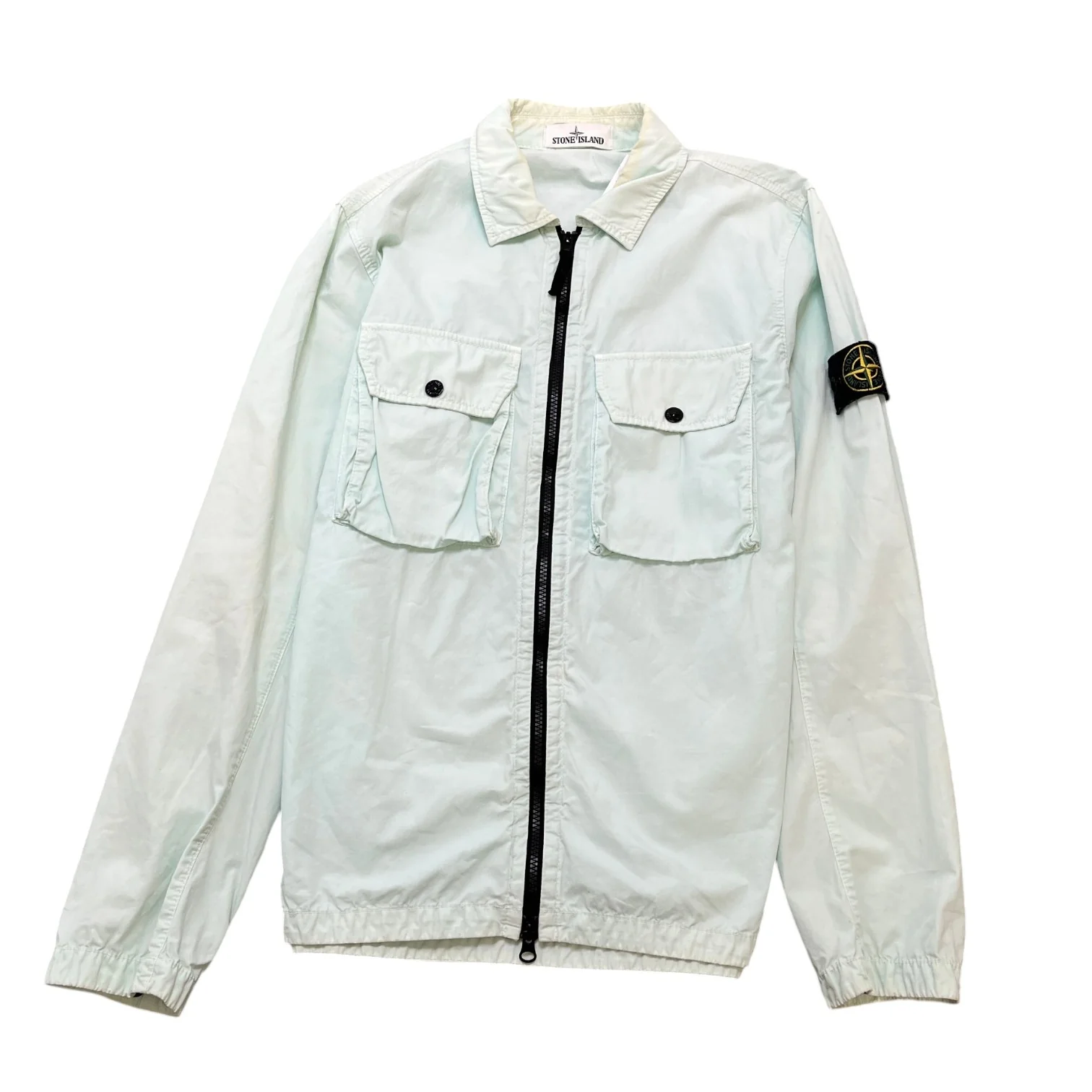 Men's Applique Logo OverShirt Green Size M