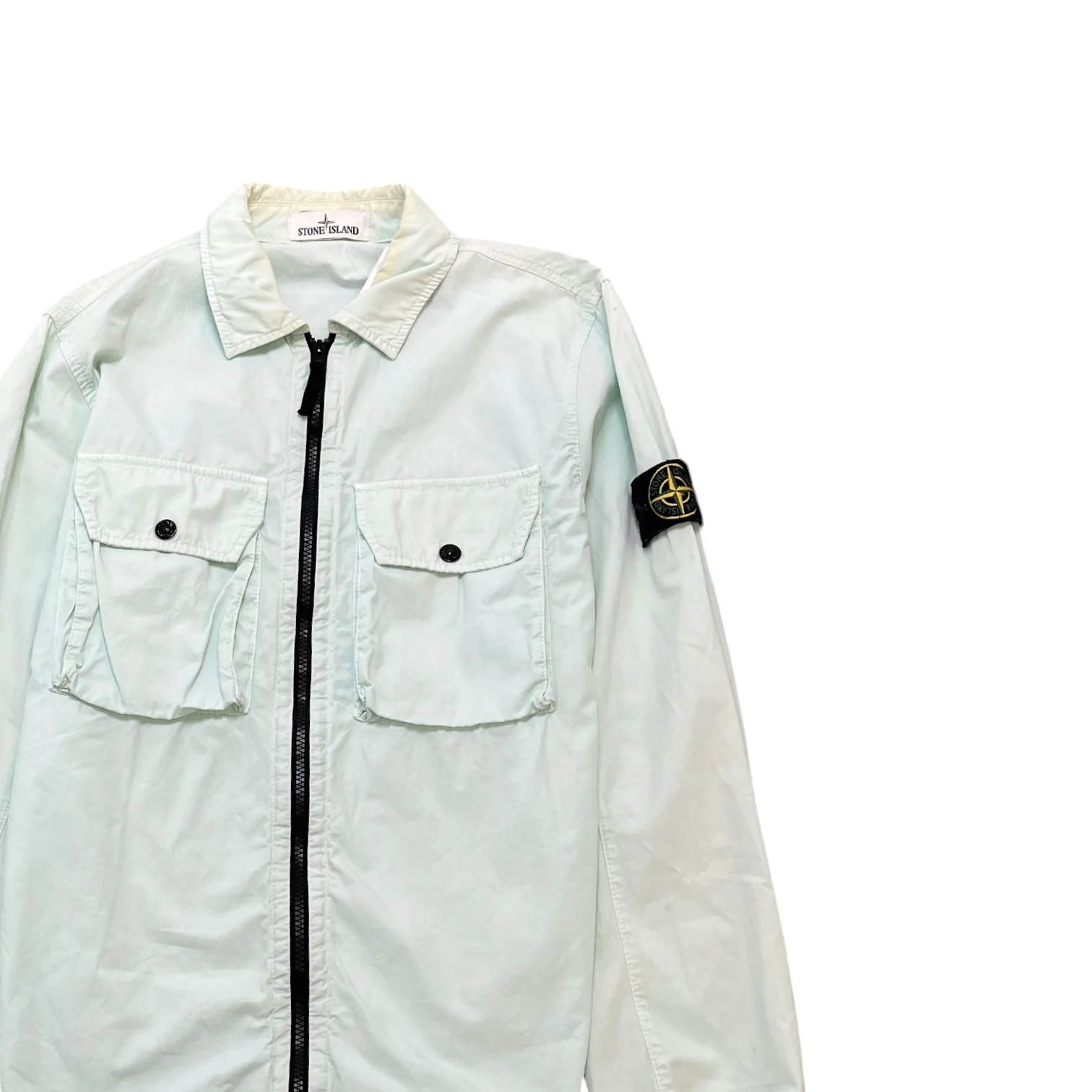 Men's Applique Logo OverShirt Green Size M - Image 3