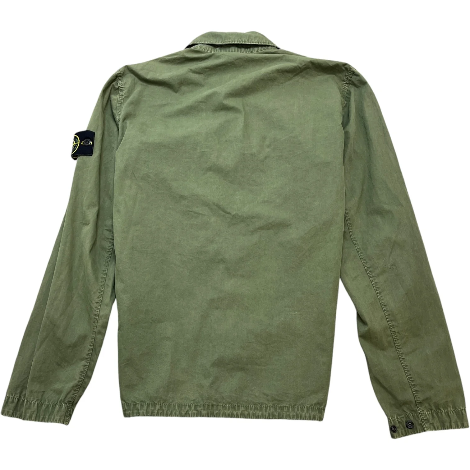 Men's Applique Logo OverShirt Khaki Size M - Image 2
