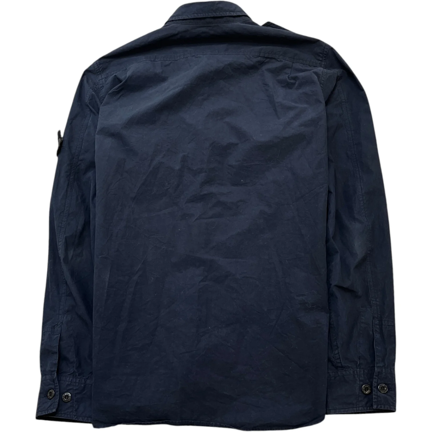 Men's Applique Logo Shirt Navy Size M - Image 2
