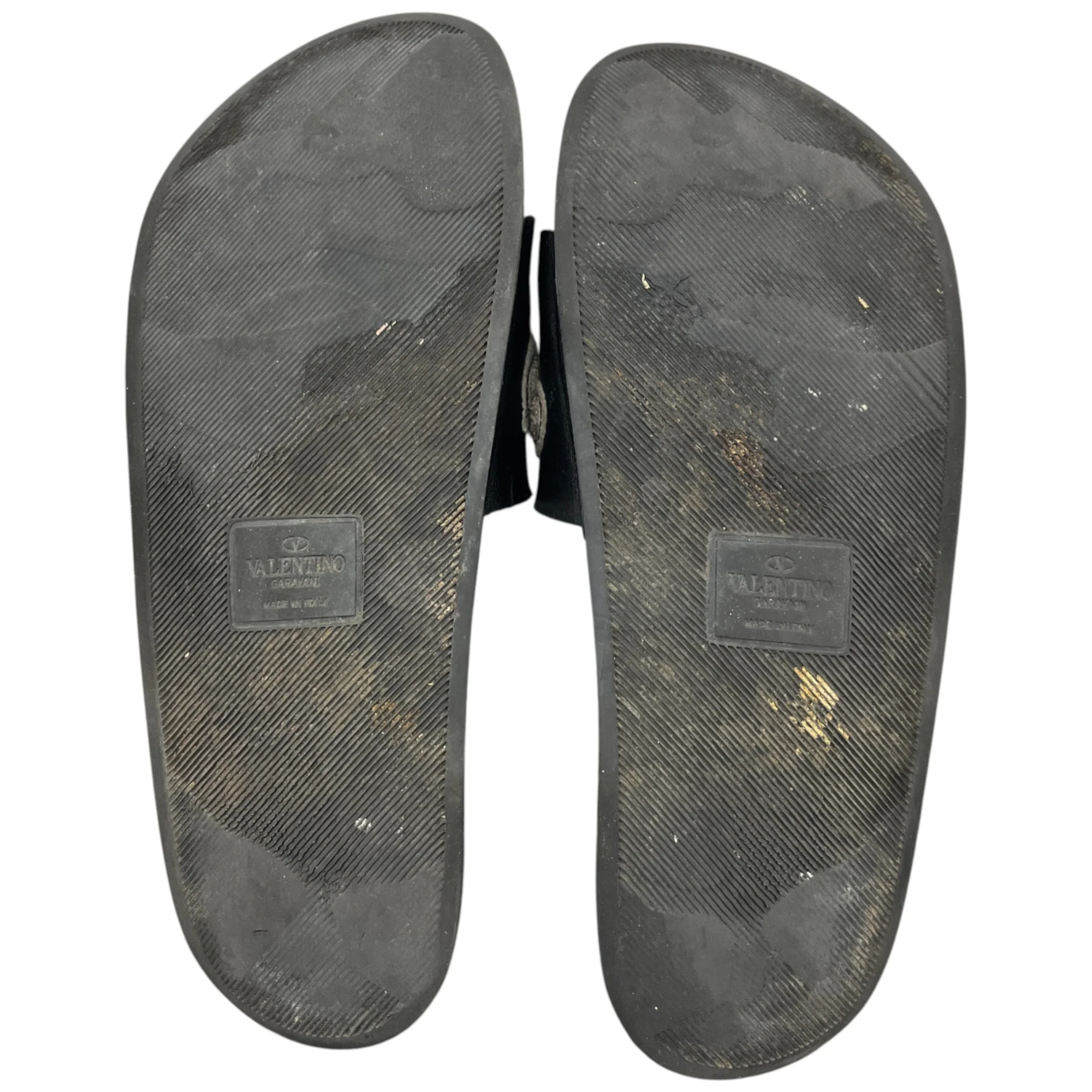 Men's Applique Logo Slides Black Size EU 44 / UK 10 - Image 10