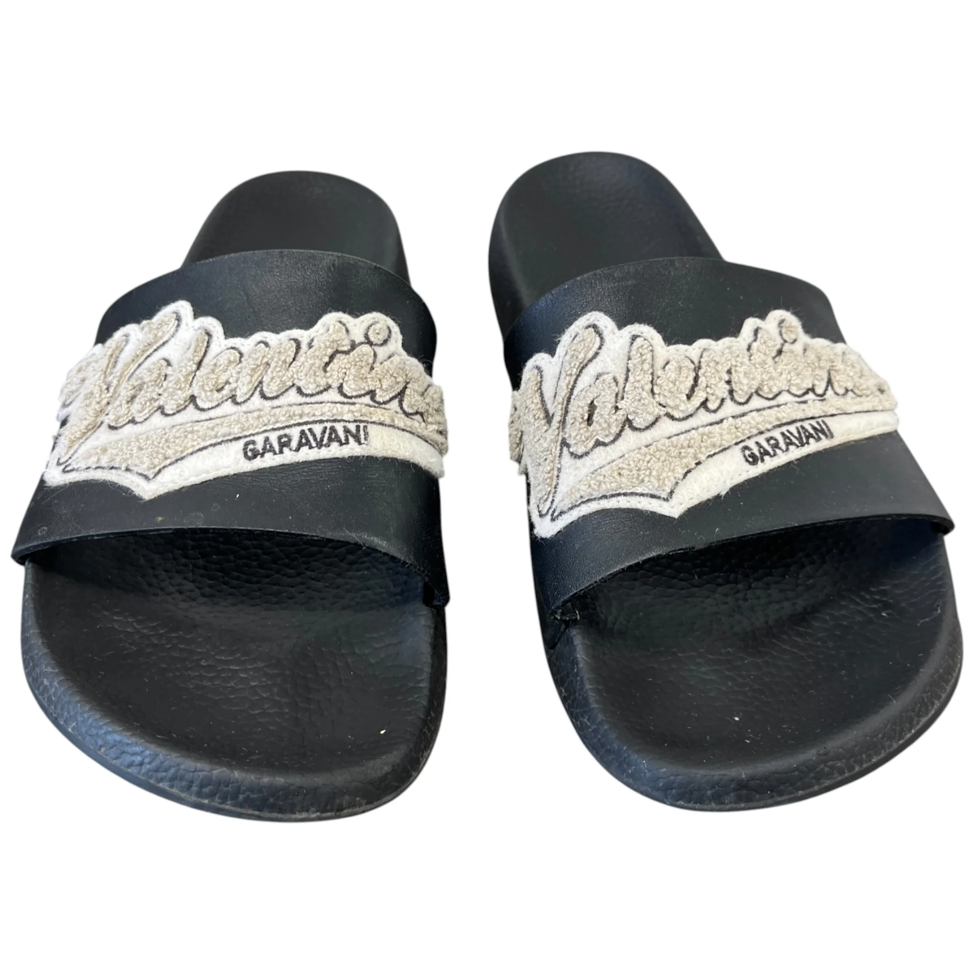 Men's Applique Logo Slides Black Size EU 44 / UK 10 - Image 6