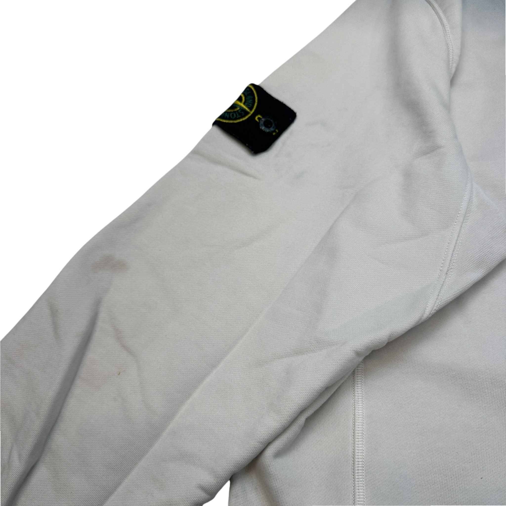 Men's Applique Logo Sweatshirt Beige Size XXXL - Image 10