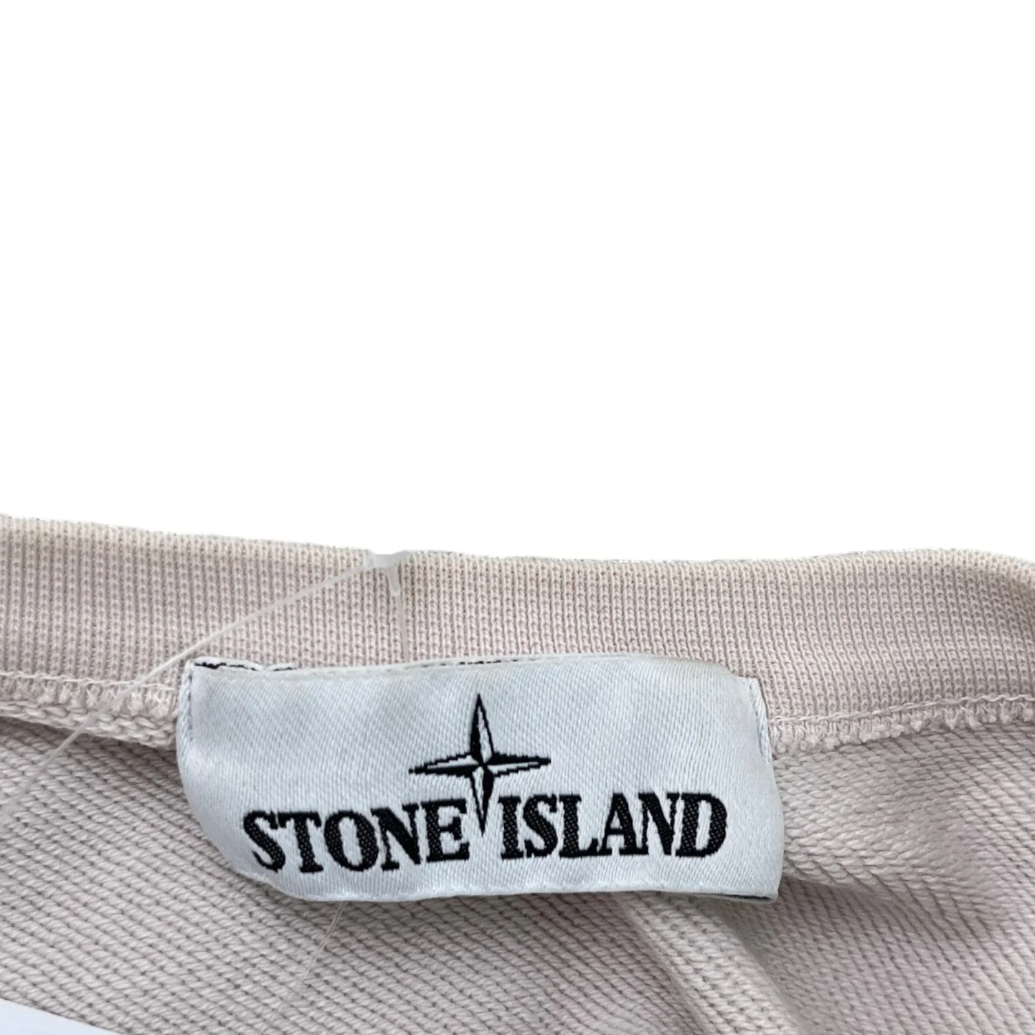 Men's Applique Logo Sweatshirt Beige Size XXXL - Image 7