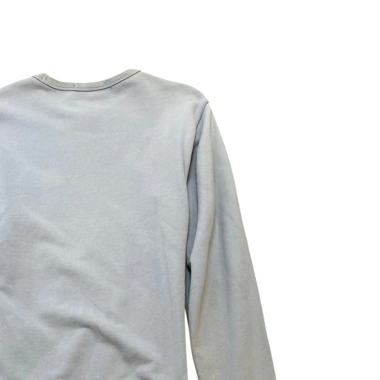 Men's Applique Logo Sweatshirt Blue Size S - Image 4