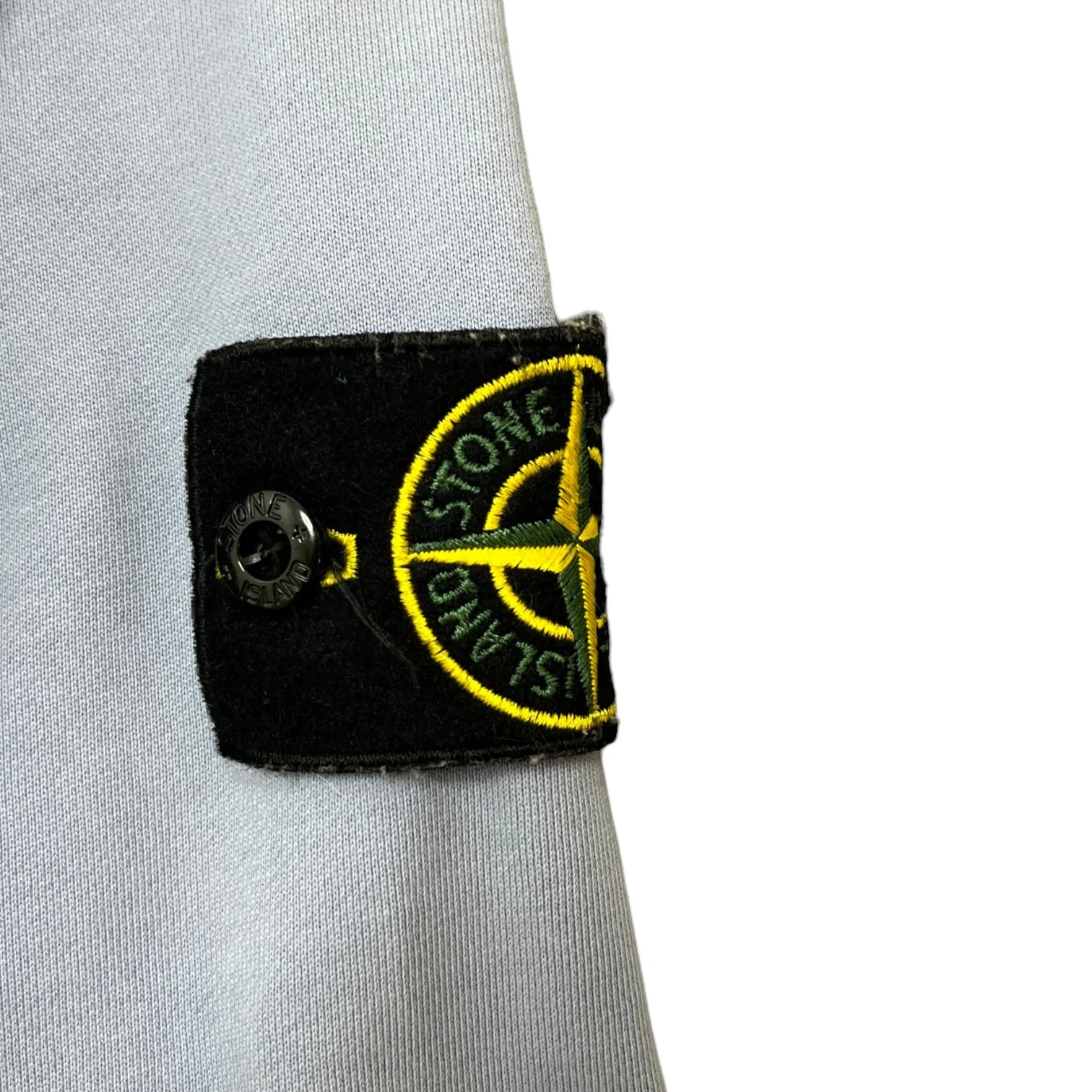Men's Applique Logo Sweatshirt Blue Size S - Image 5