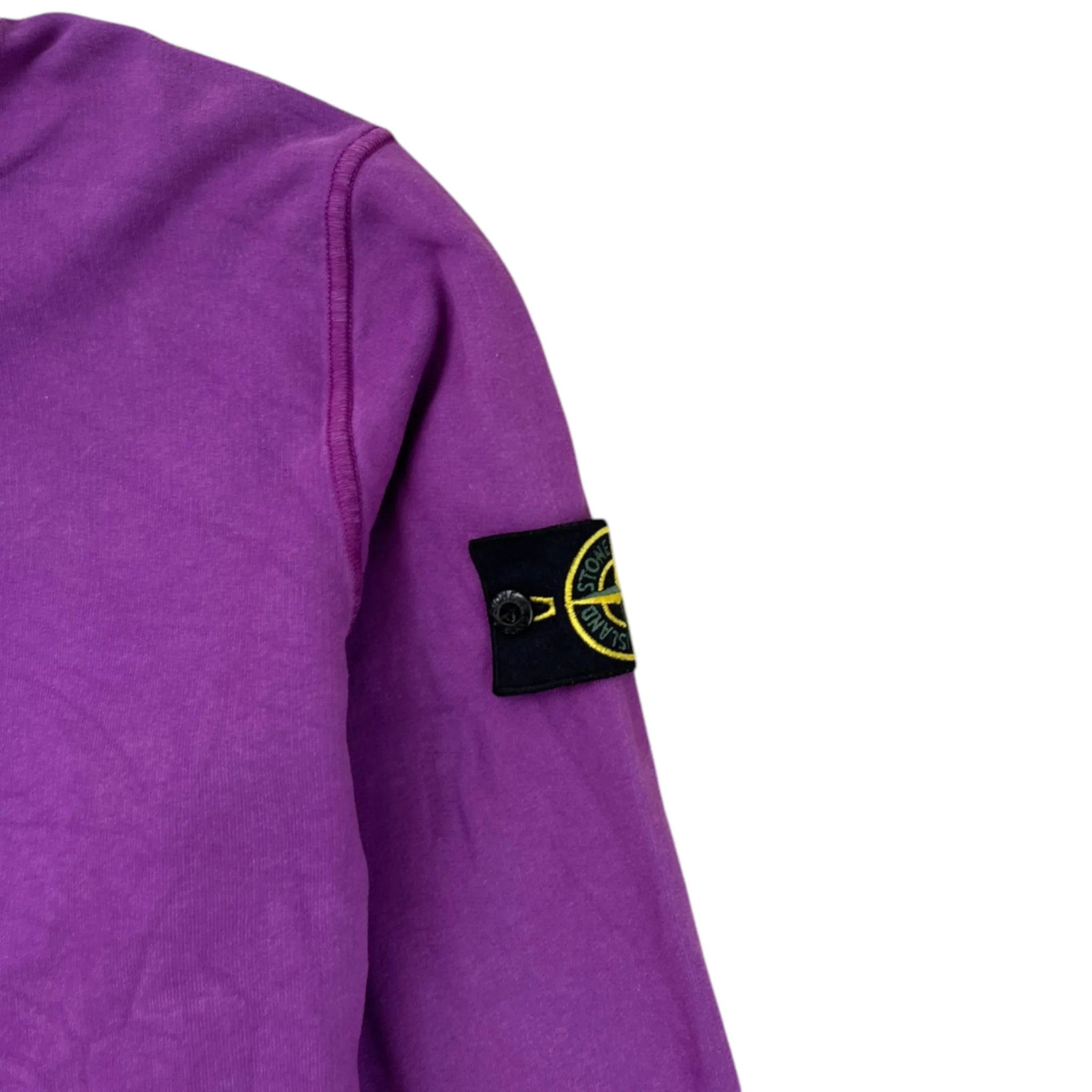 Men's Applique Logo Zip Jumper Purple Size M - Image 5