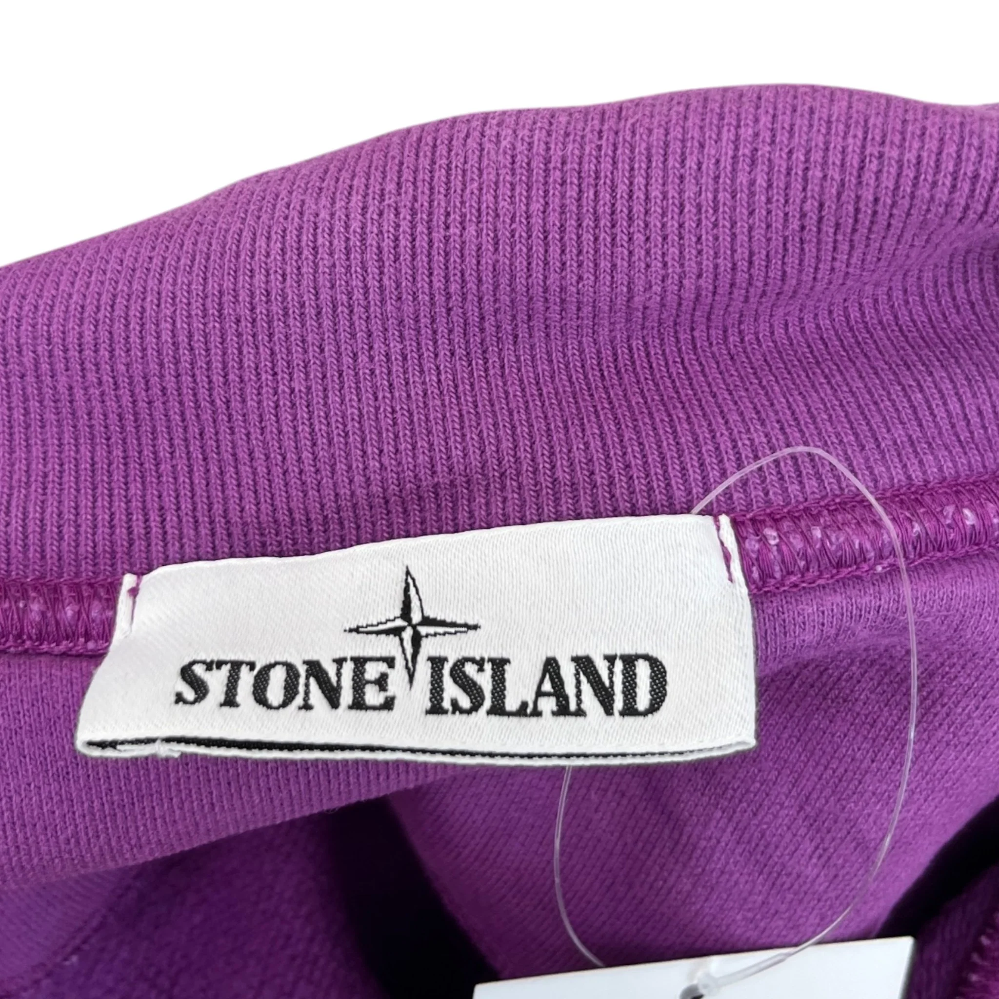 Men's Applique Logo Zip Jumper Purple Size M - Image 7