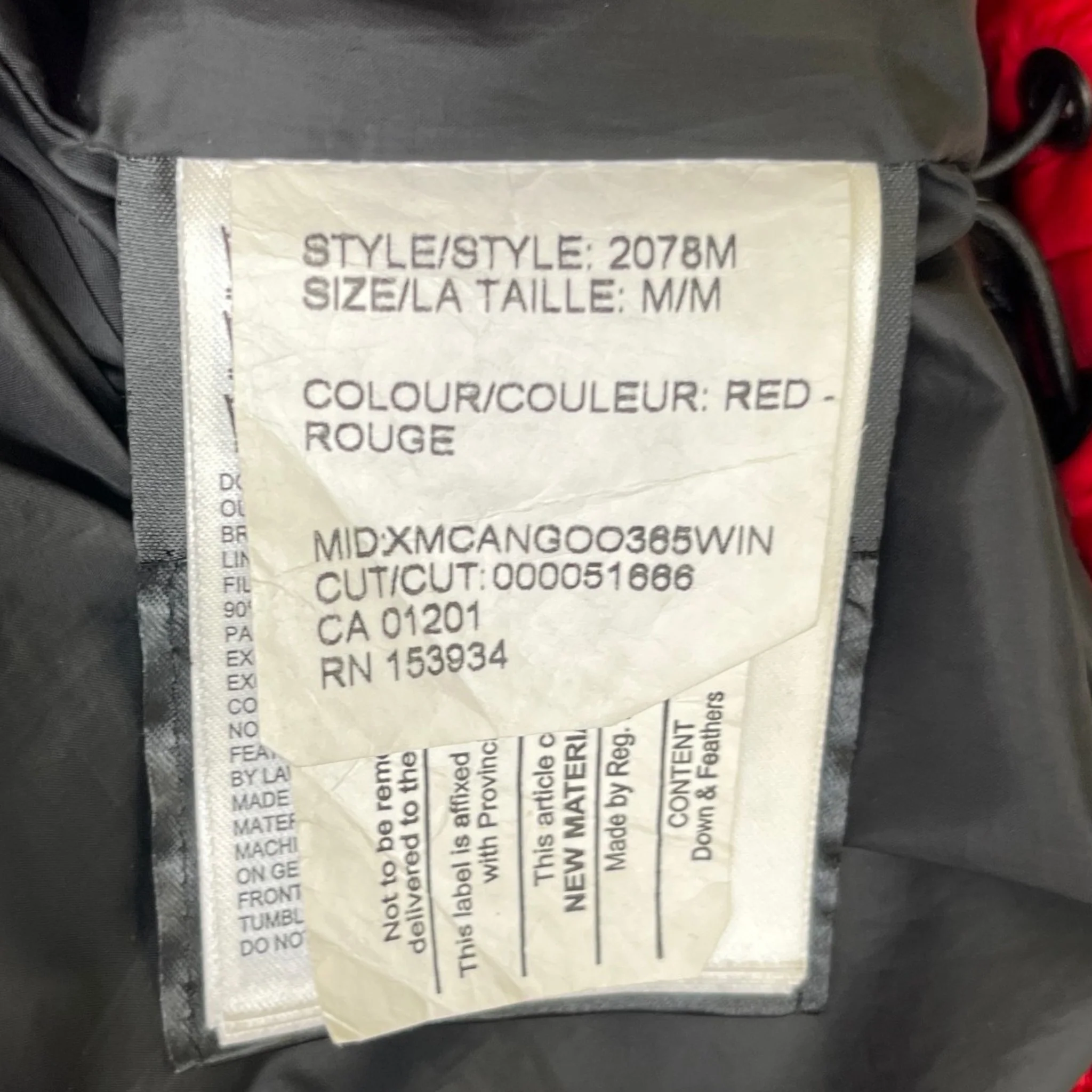 Men's Approach Down Jacket Red Size M - Image 6