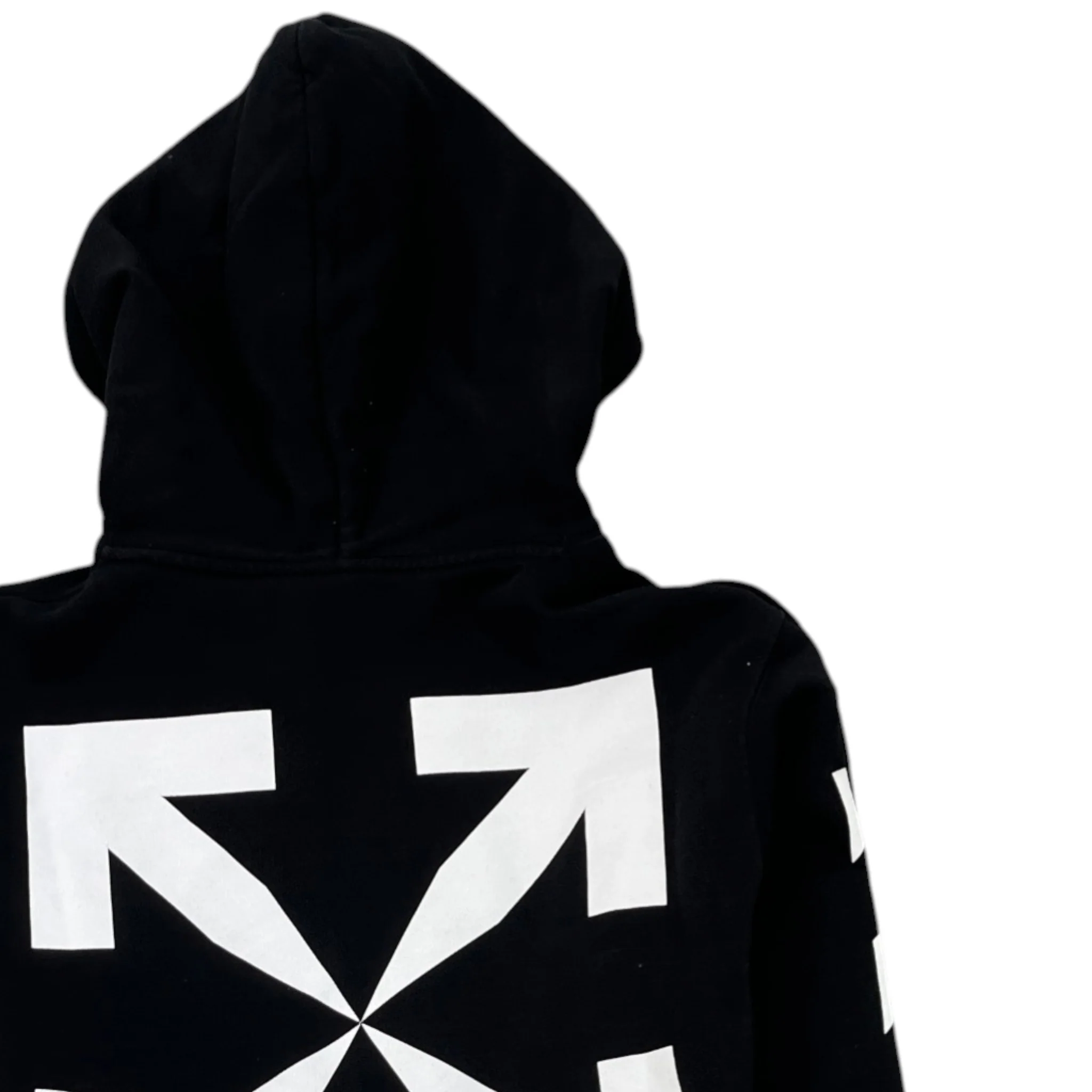 Men's Arrow Logo Hoodie Black Size S - Image 4