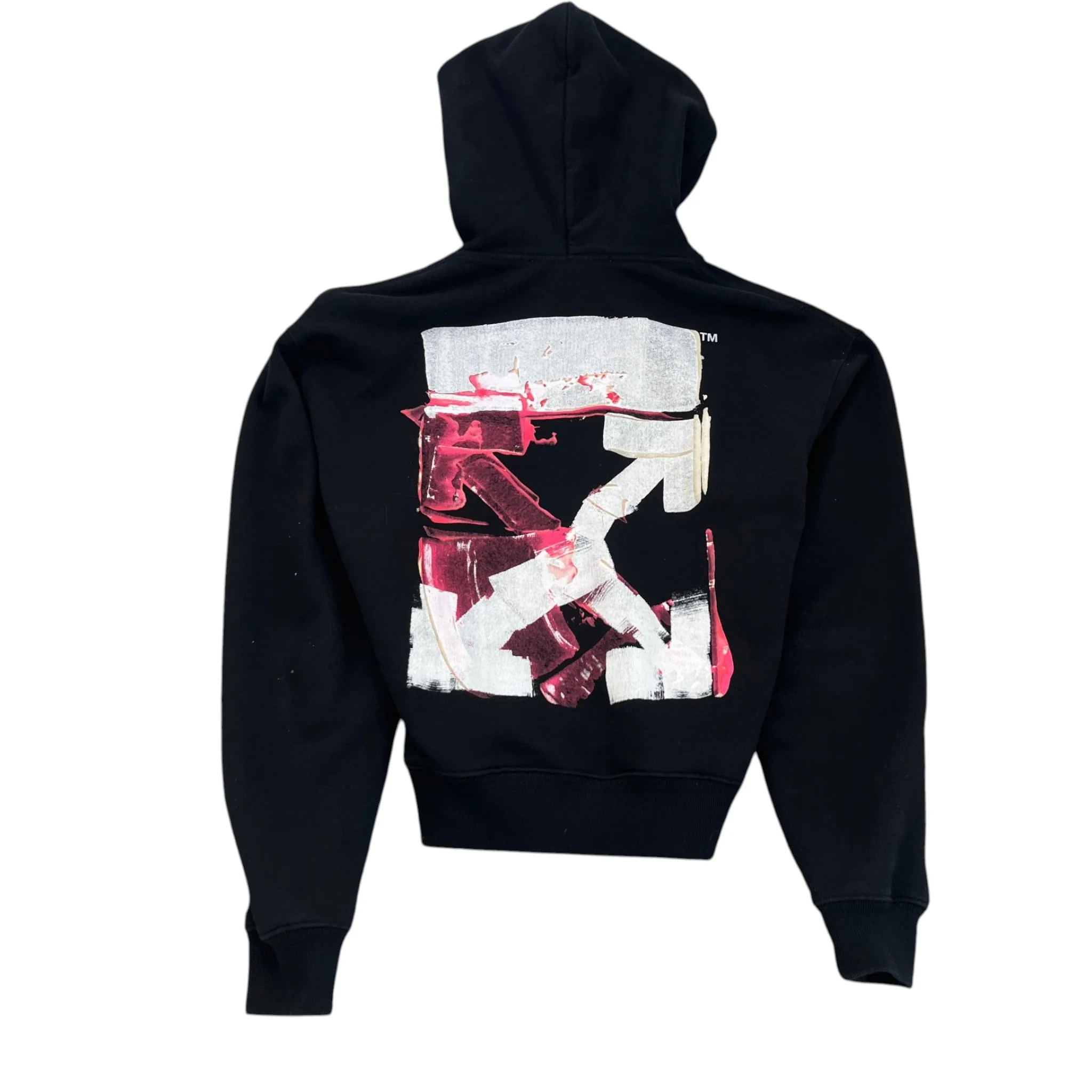 Men's Arrow Logo Hoodie Black Size S - Image 2