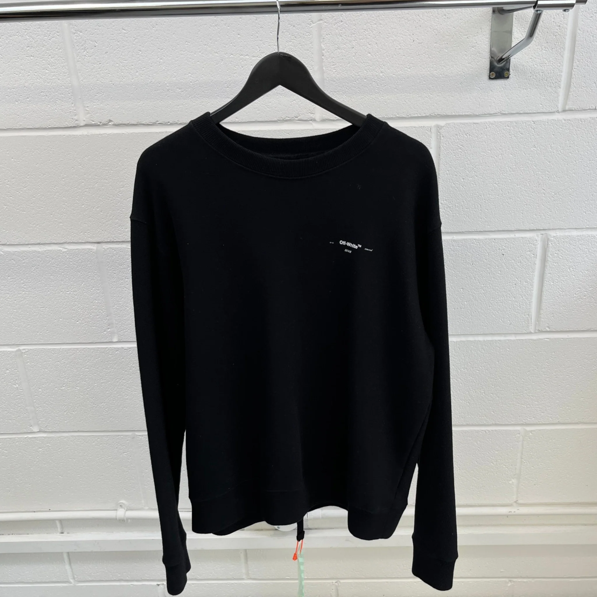 Men's Arrow Logo Jumper Black Size XL - Image 9