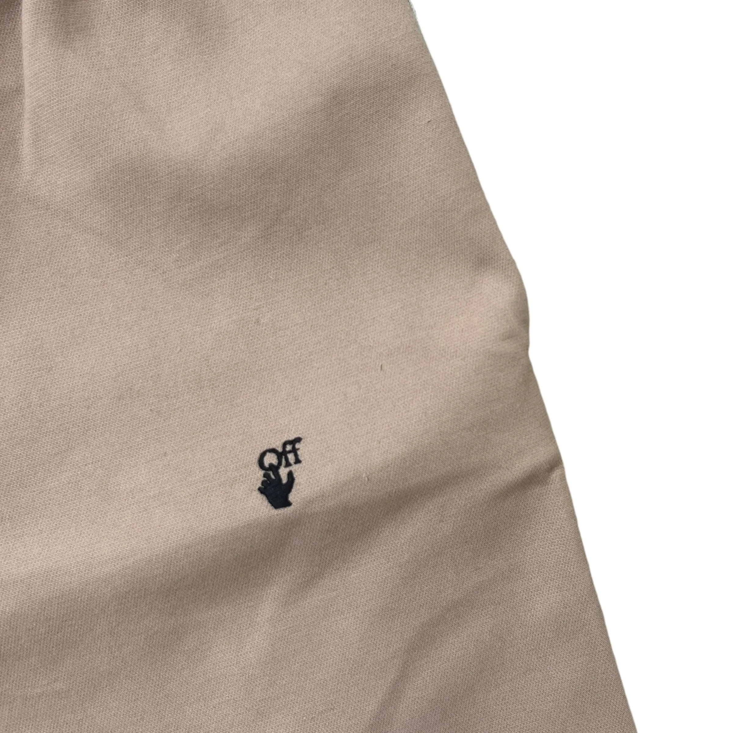 Men's Arrow Logo Shorts Beige Size S - Image 6