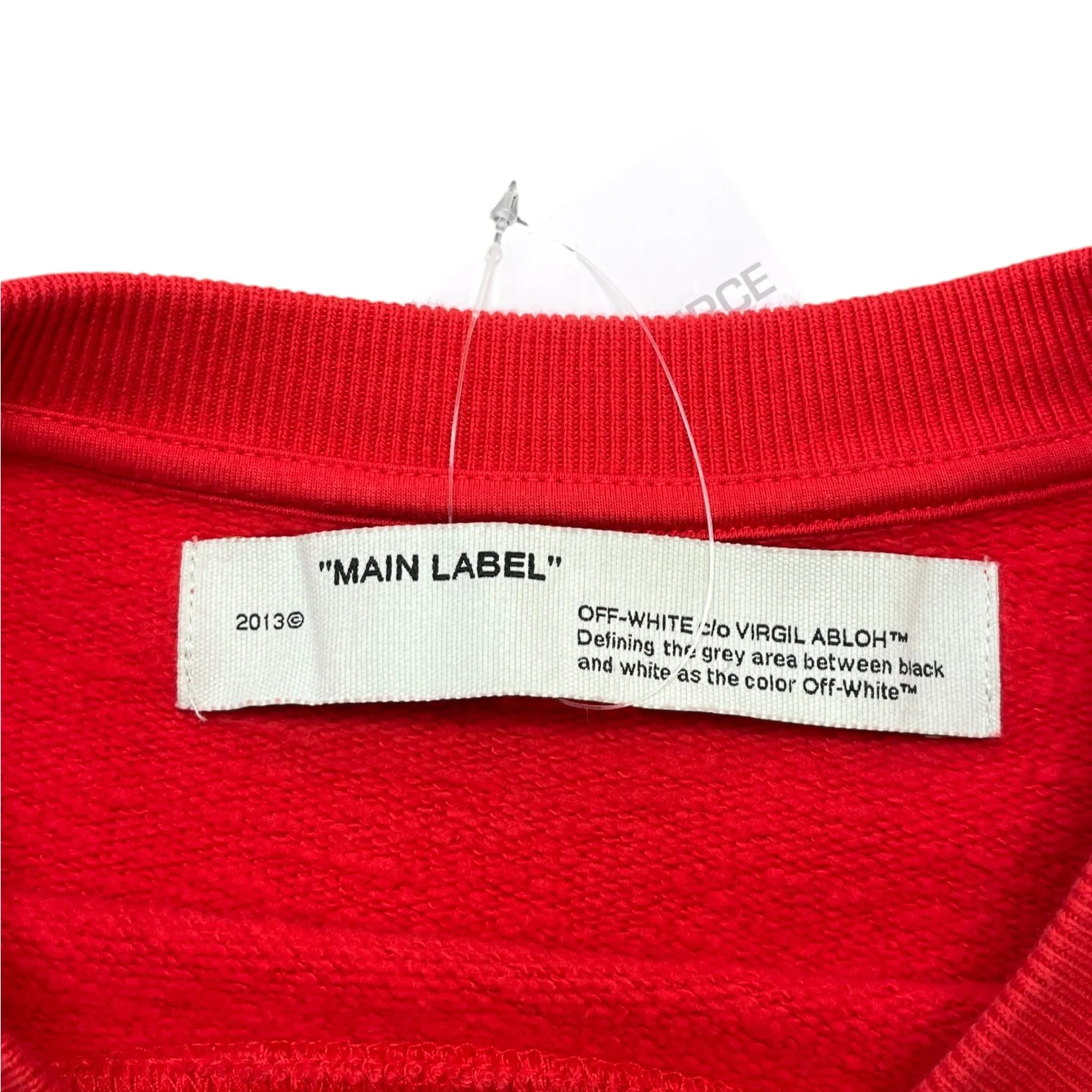 Men's Arrow Logo Sweatshirt Red Size S - Image 5