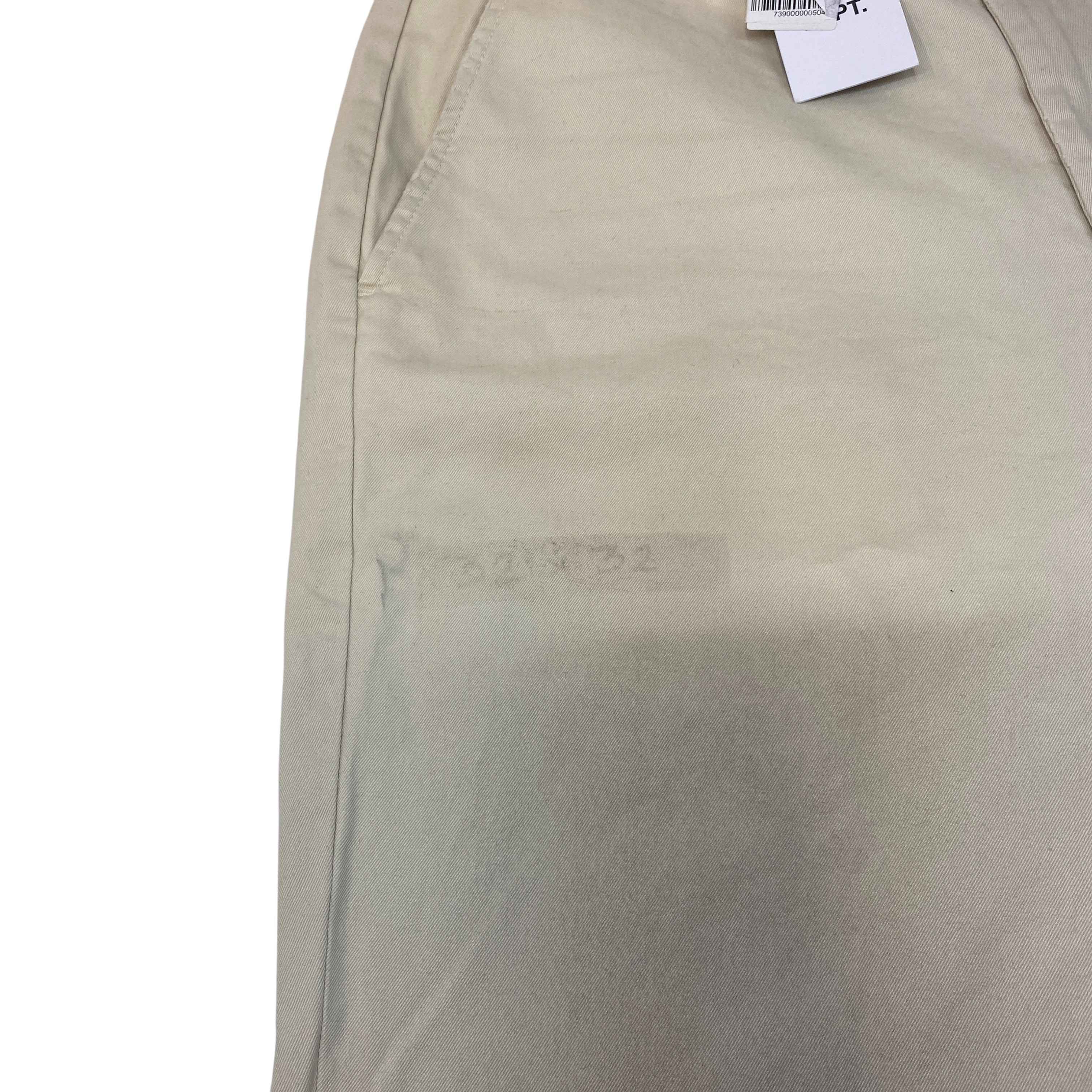 Men's Art On Display Distressed Trousers Cream Size Waist 32" - Image 6