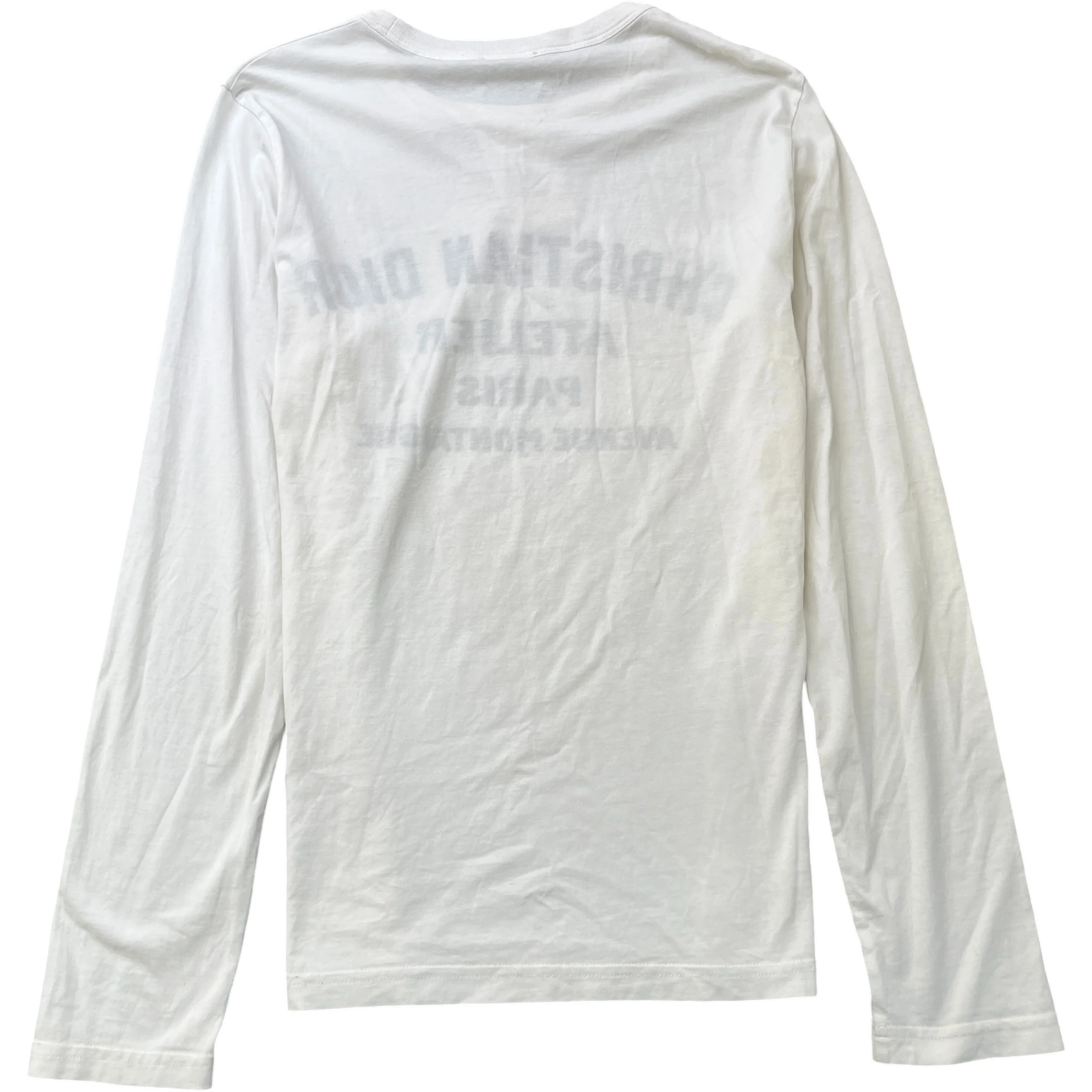 Men's Atelier Logo Long Sleeve T-Shirt White Size M - Image 2