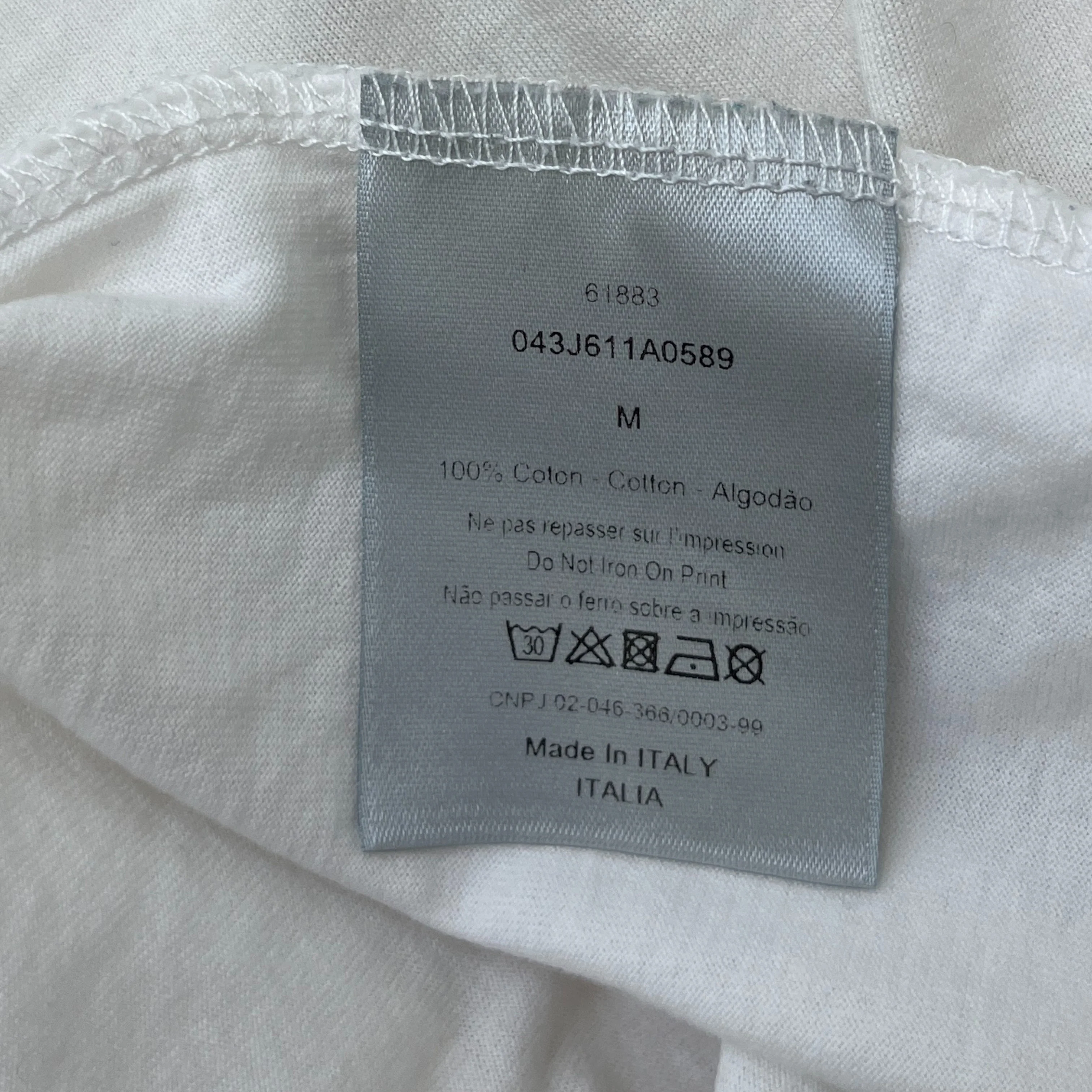 Men's Atelier Logo Long Sleeve T-Shirt White Size M - Image 8