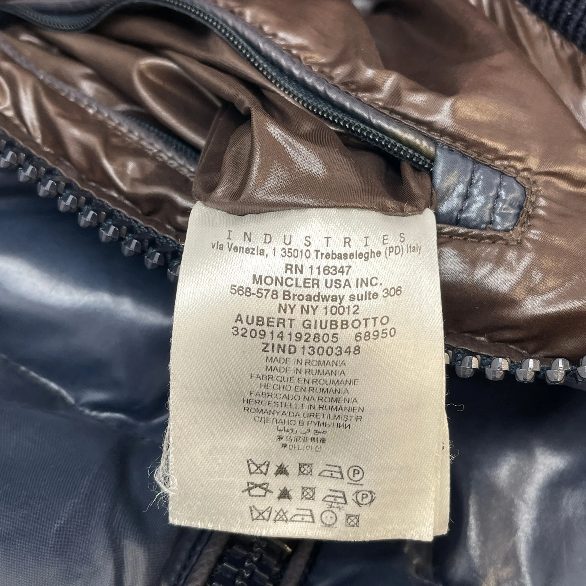 Men's Aubert Down Jacket Navy Size 2 / M - Image 7