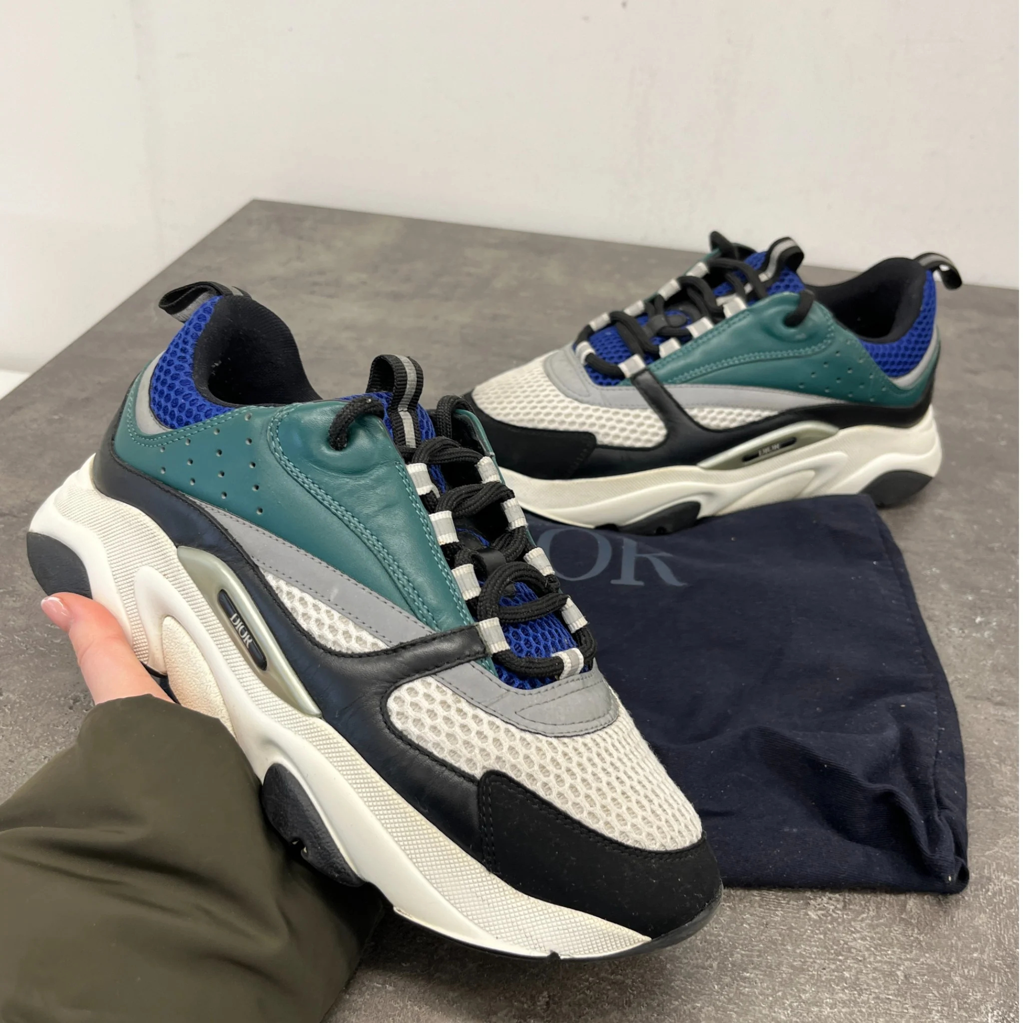 Men's B22 Low Trainers Green Size EU 40 / UK 6 - Image 12