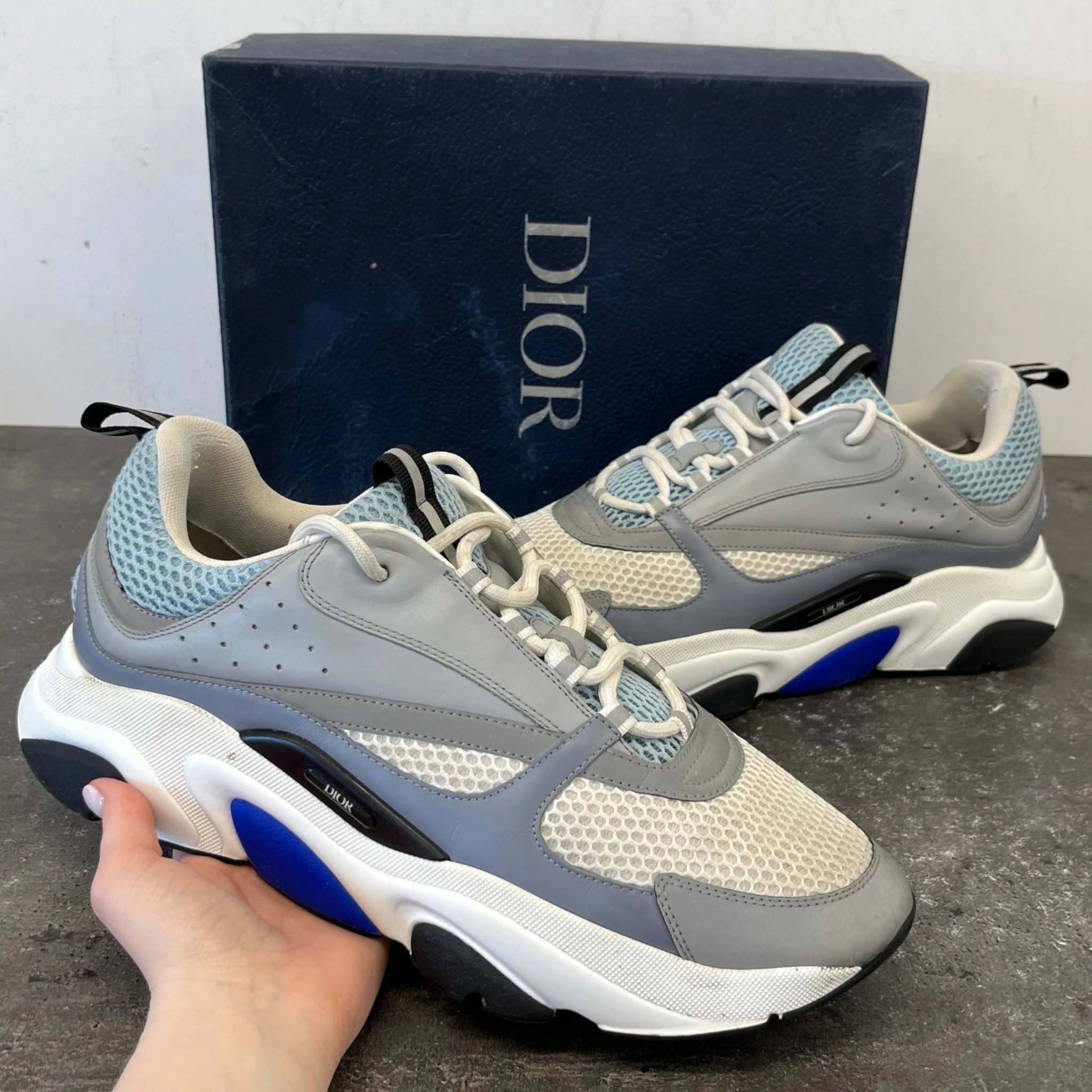 Men's B22 Low Trainers Grey Size EU 46 / UK 12 - Image 13