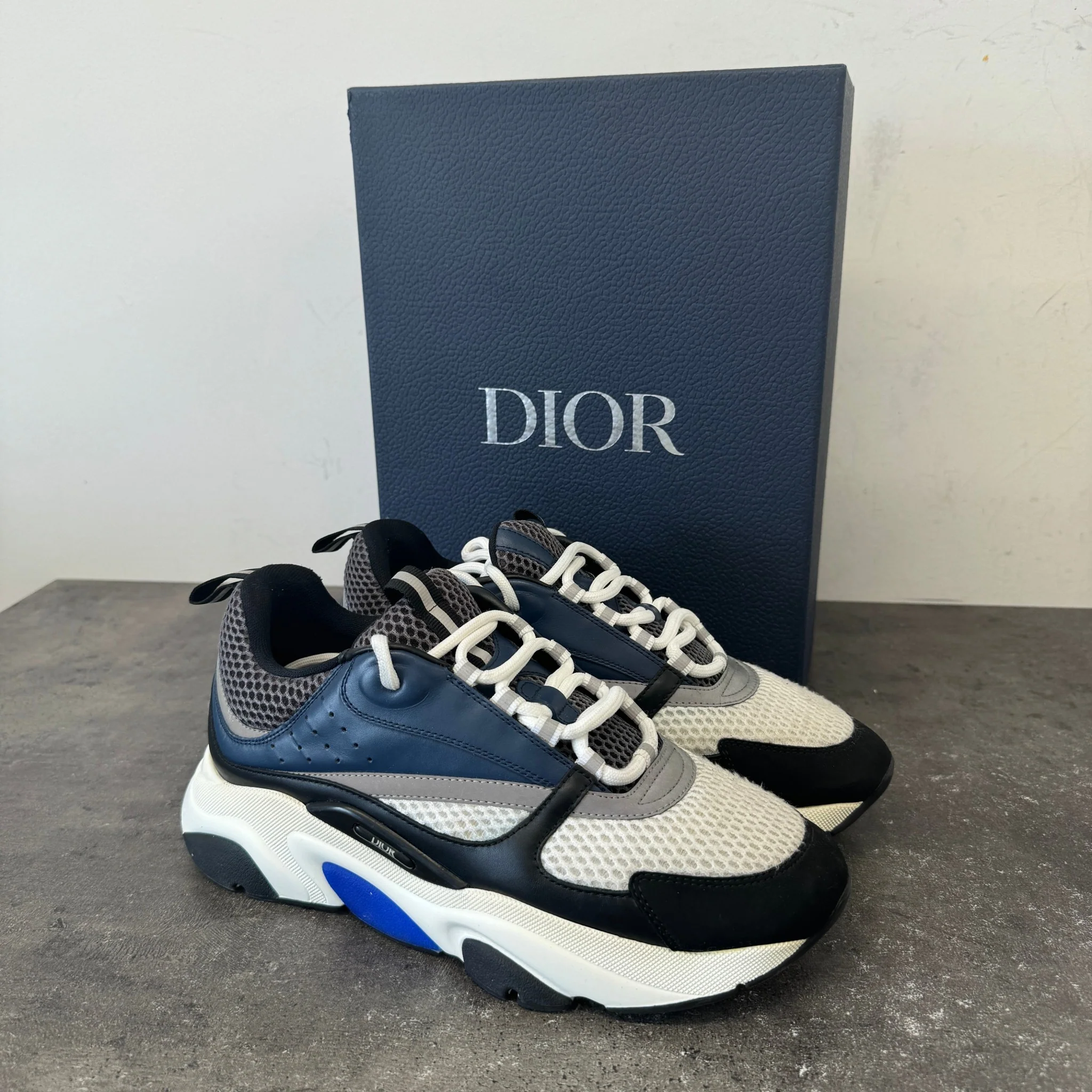Men's B22 Low Trainers Navy Size EU 42 / UK 8 - Image 11
