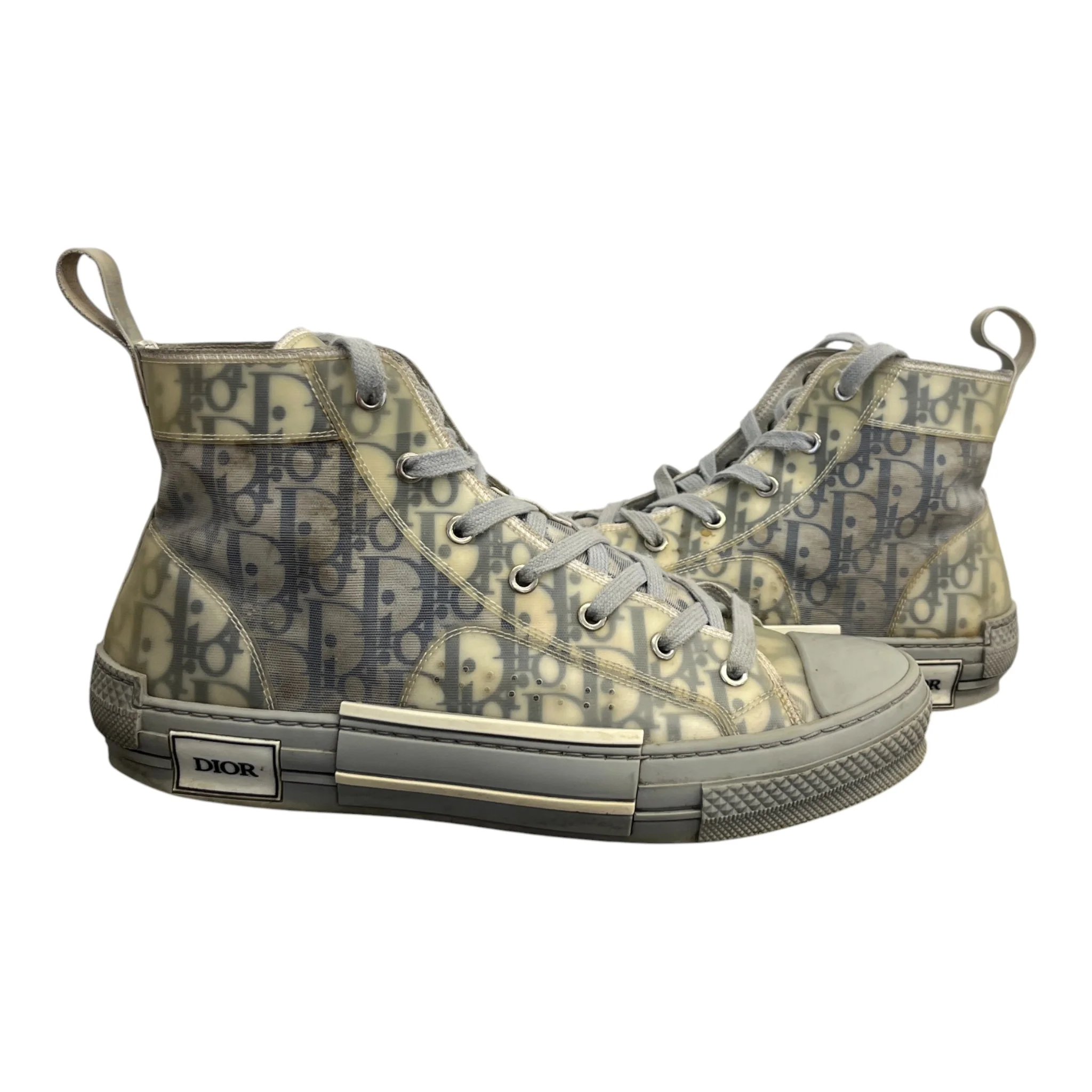 Men's B23 High Trainers Grey Size EU 42 / UK 8 - Image 3
