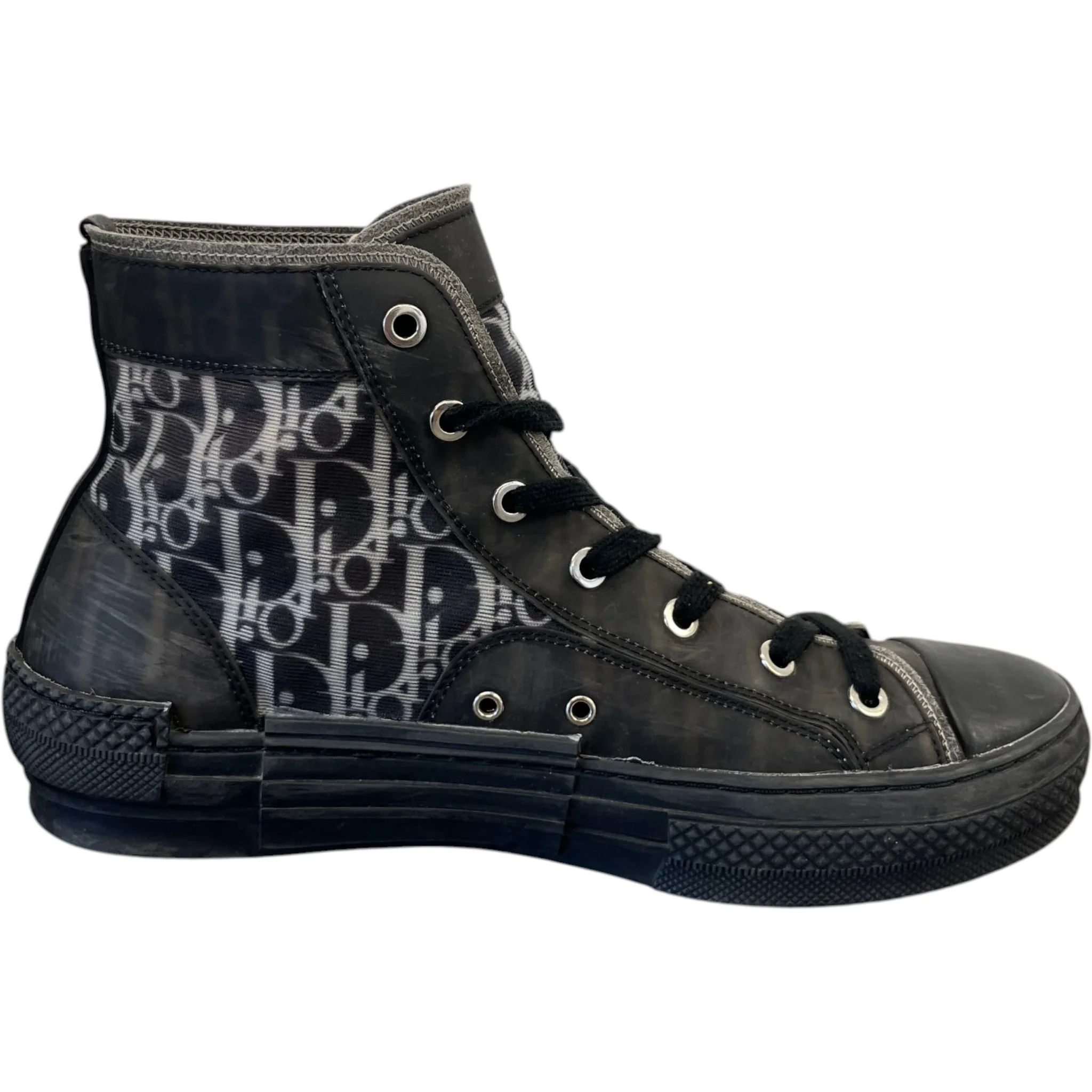 Men's B23 Oblique High Trainers Black Size EU 41 / UK 7 - Image 4