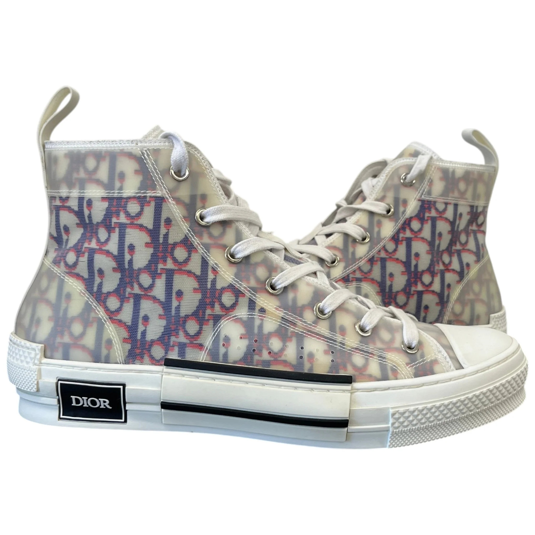 Men's B23 Oblique High Trainers Navy Size EU 42 / UK 8 - Image 3