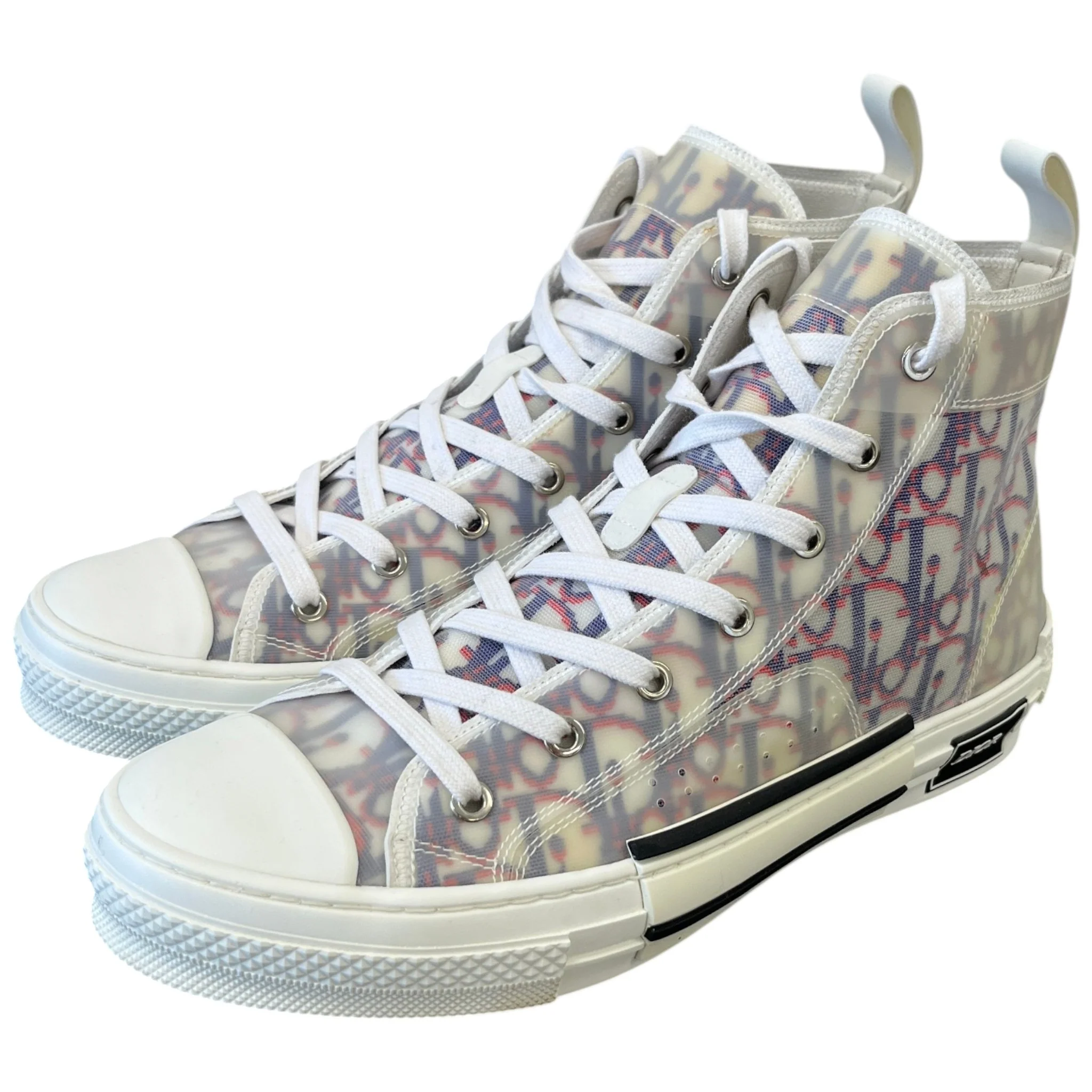Men's B23 Oblique High Trainers Navy Size EU 42 / UK 8 - Image 9