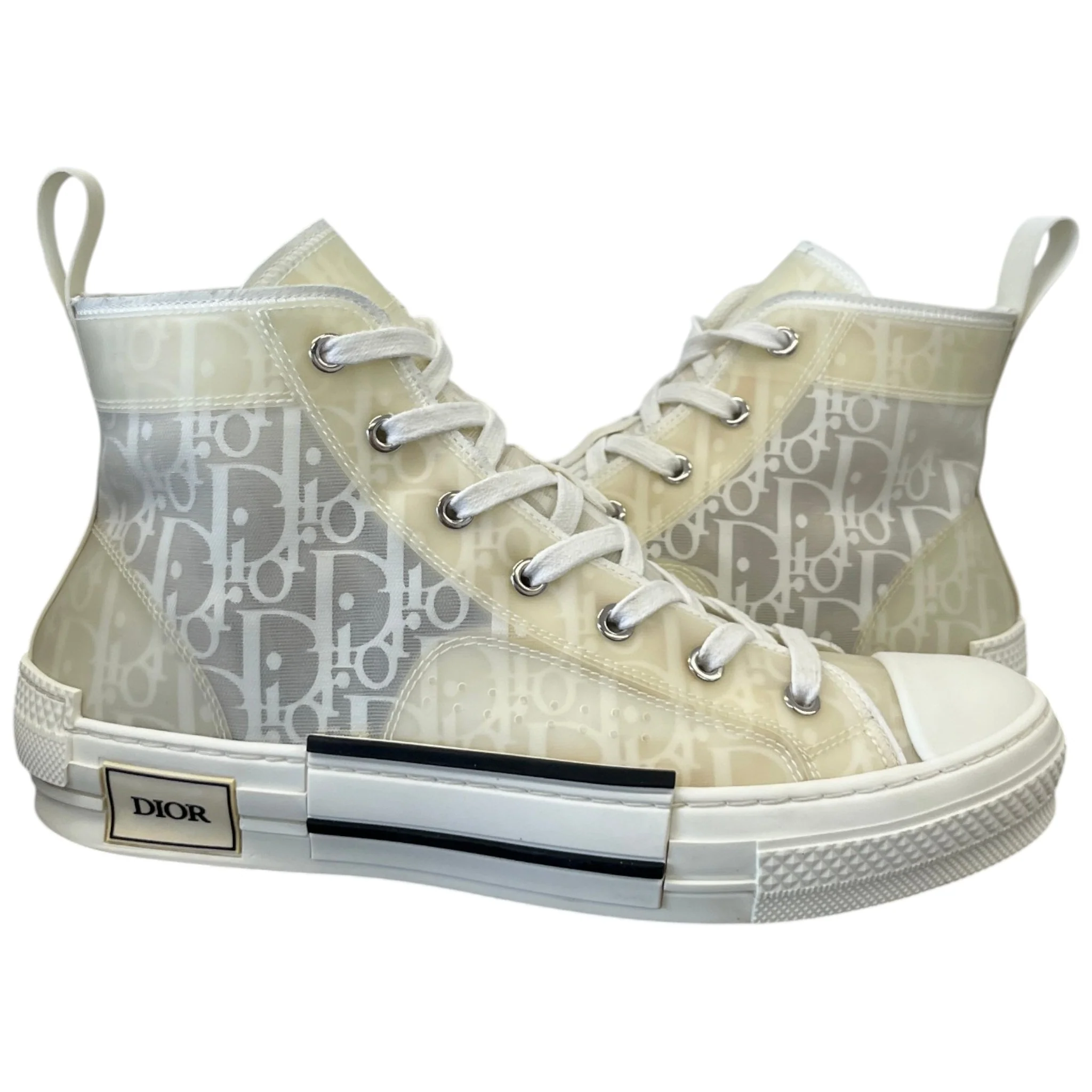 Men's B23 Oblique High Trainers White Size EU 40 / UK 6 - Image 3