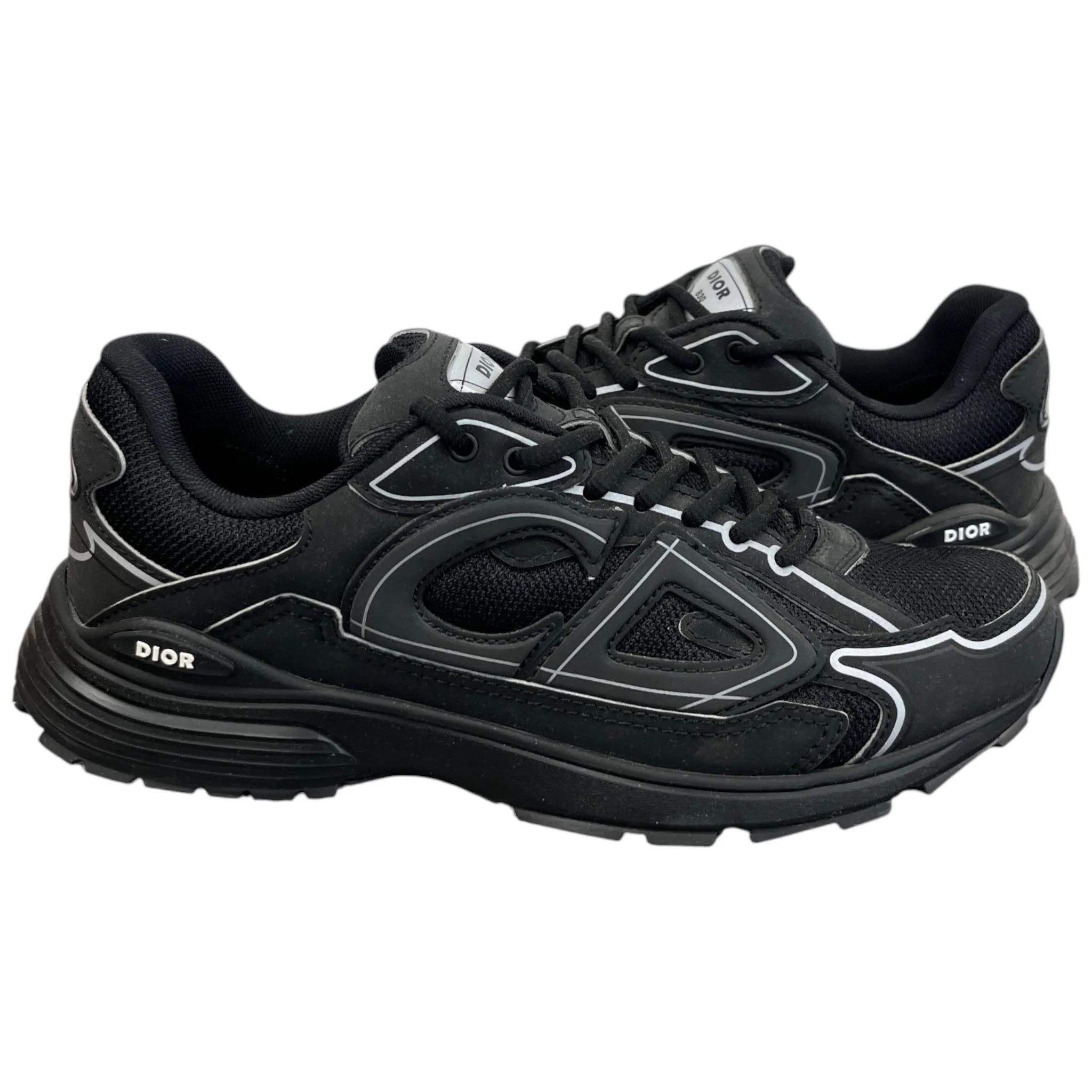 Men's B30 Low Trainers Black Size EU 41 / UK 7 - Image 3