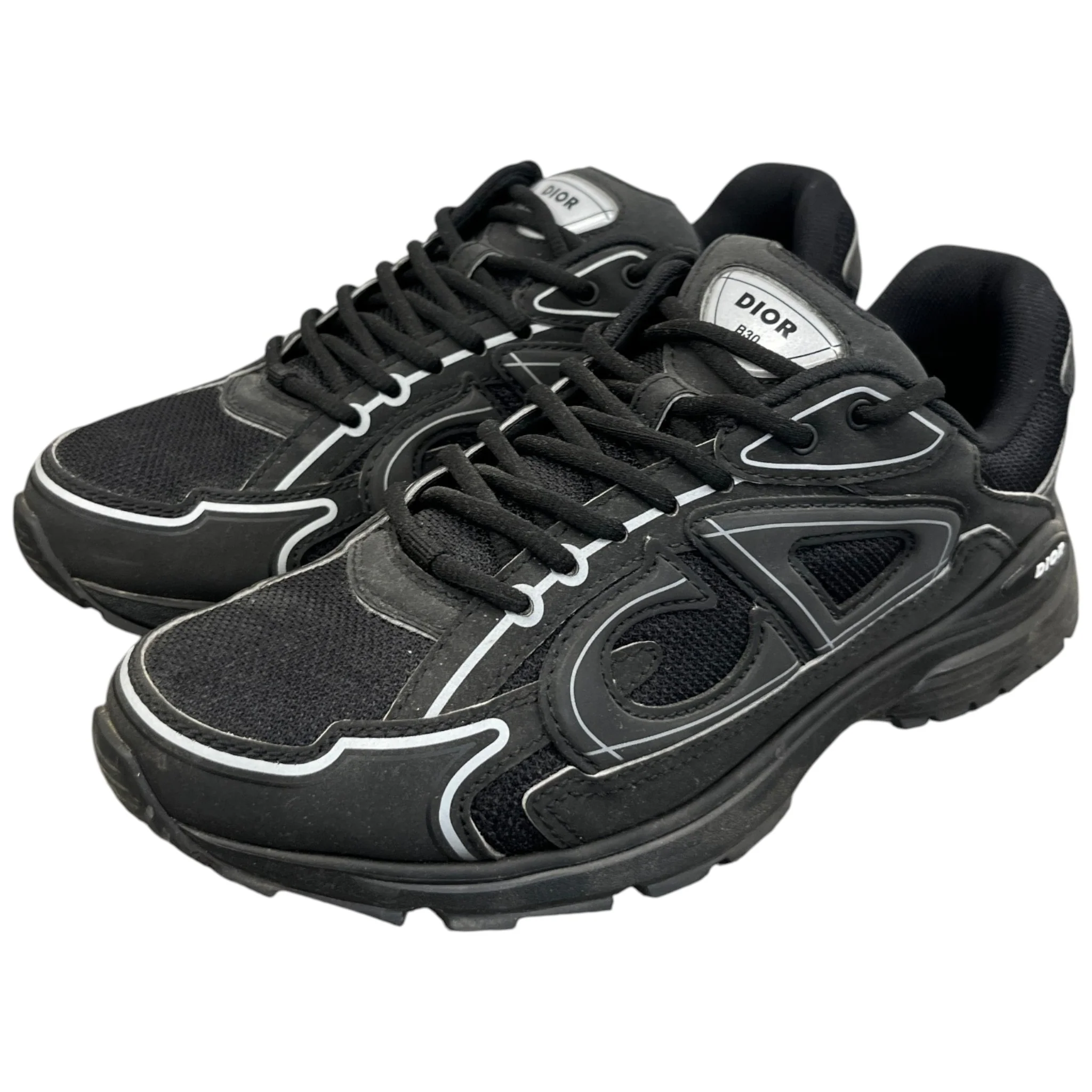 Men's B30 Low Trainers Black Size EU 41 / UK 7 - Image 9