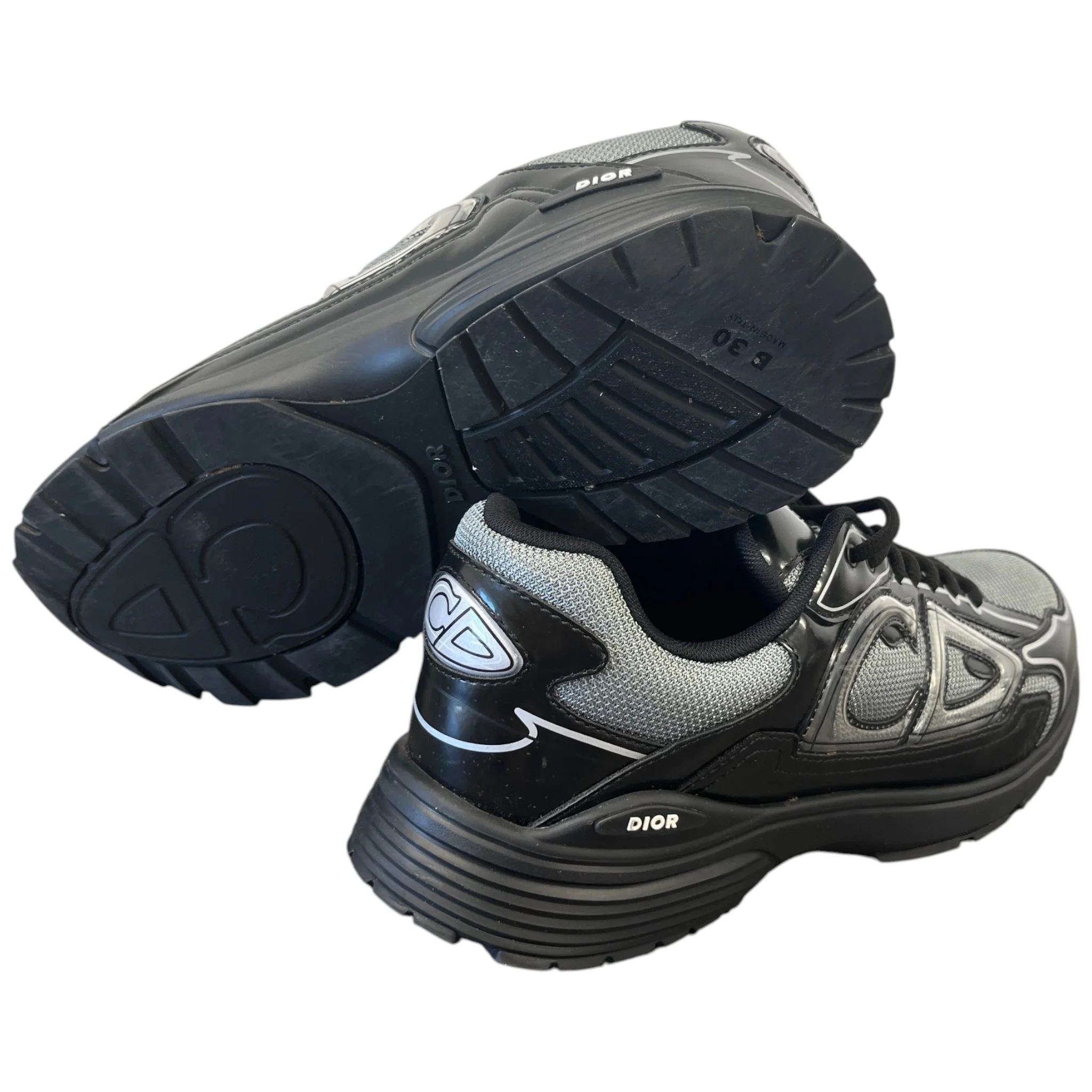 Men's B30 Low Trainers Black Size EU 46 / UK 12 - Image 10