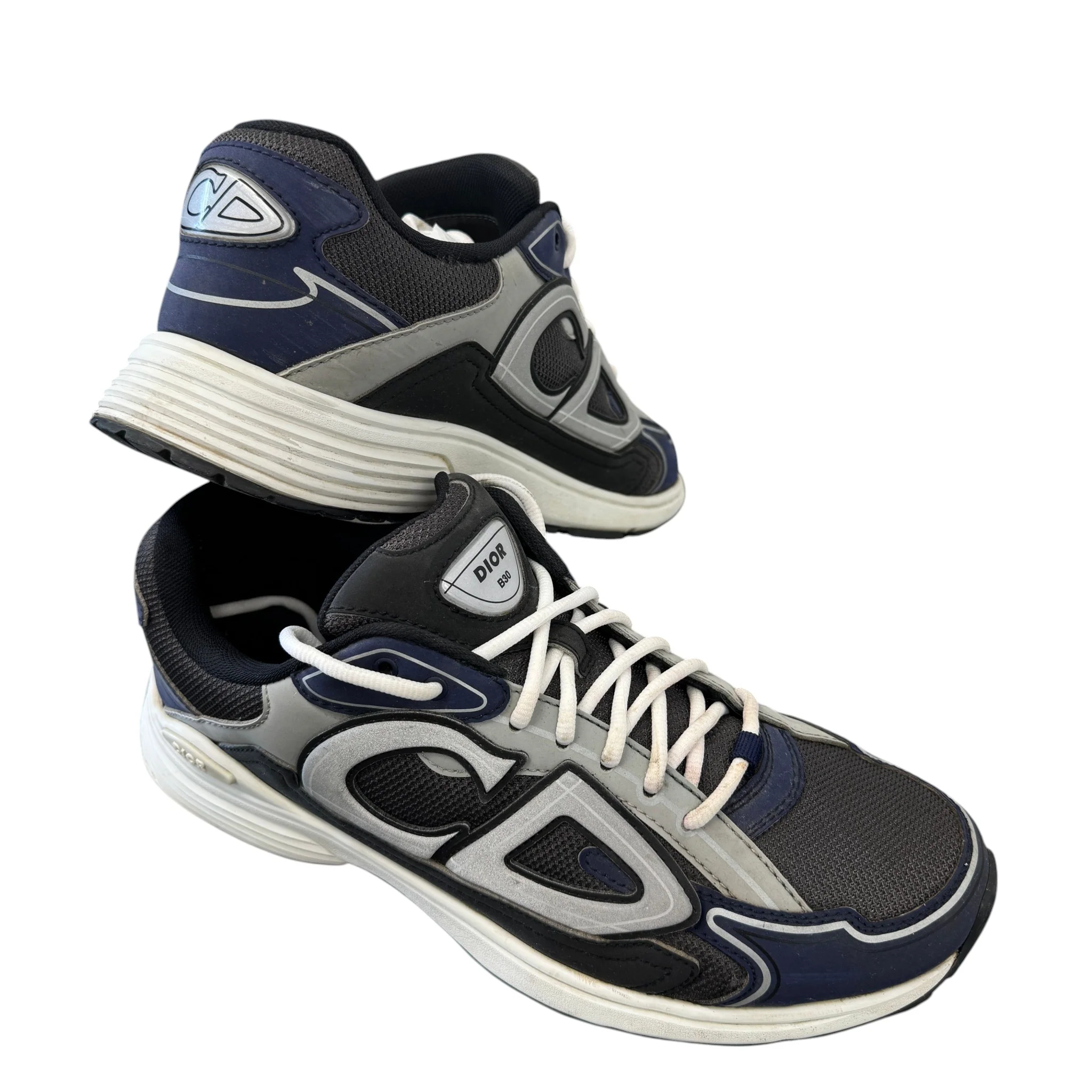 Men's B30 Low Trainers Navy Size EU 43.5 / UK 9.5 - Image 10
