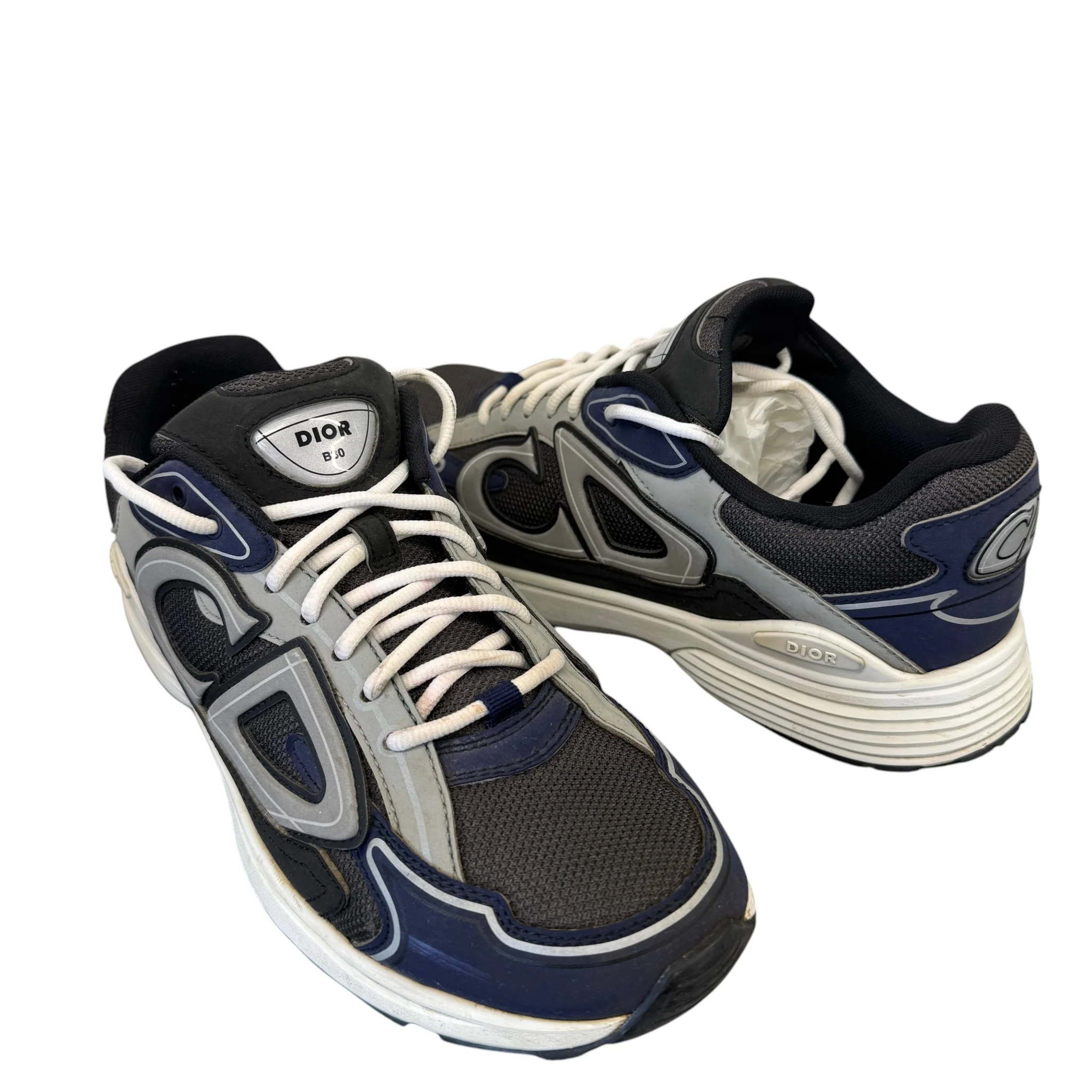 Men's B30 Low Trainers Navy Size EU 43.5 / UK 9.5 - Image 3
