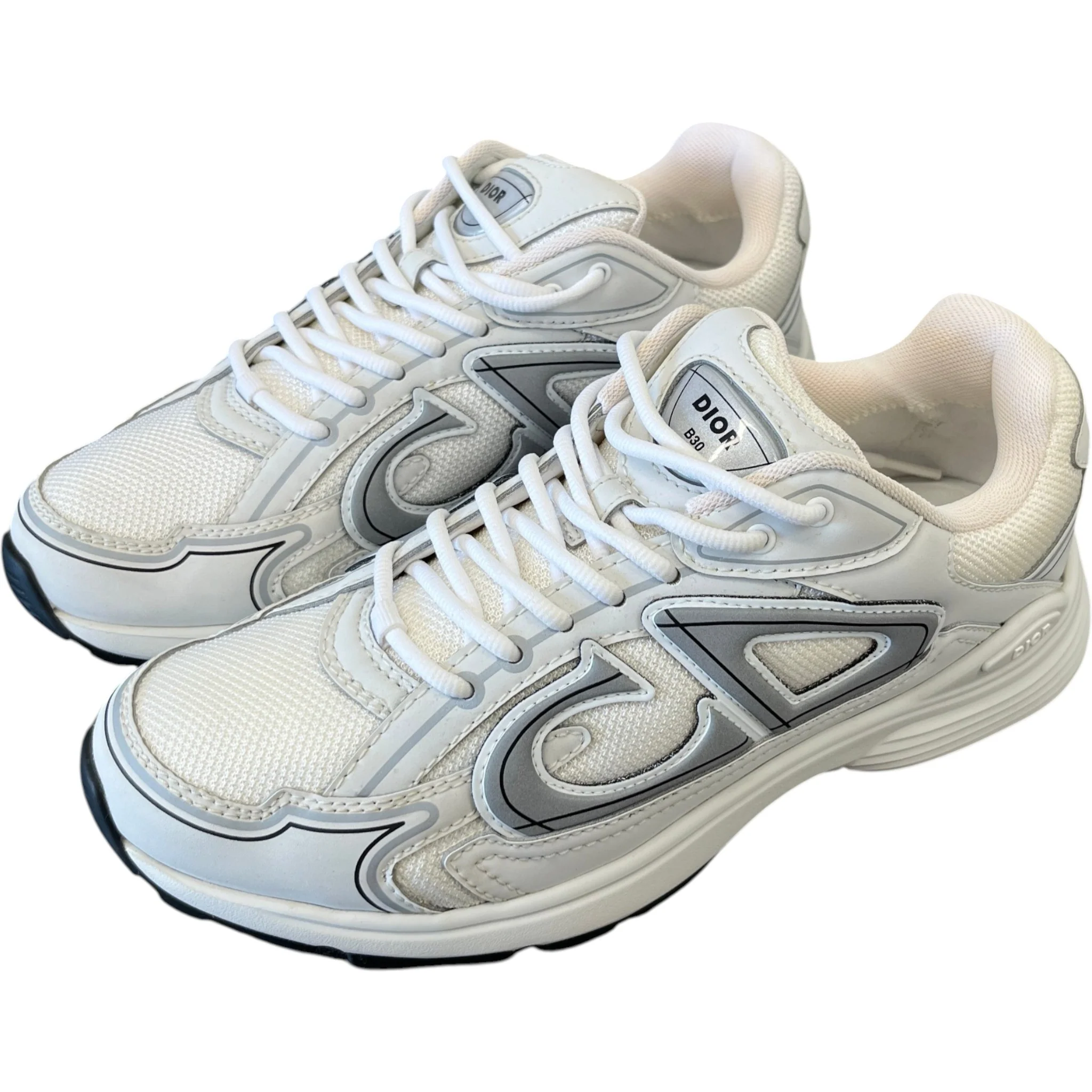 Men's B30 Low Trainers White Size EU 41.5 / UK 7.5 - Image 9