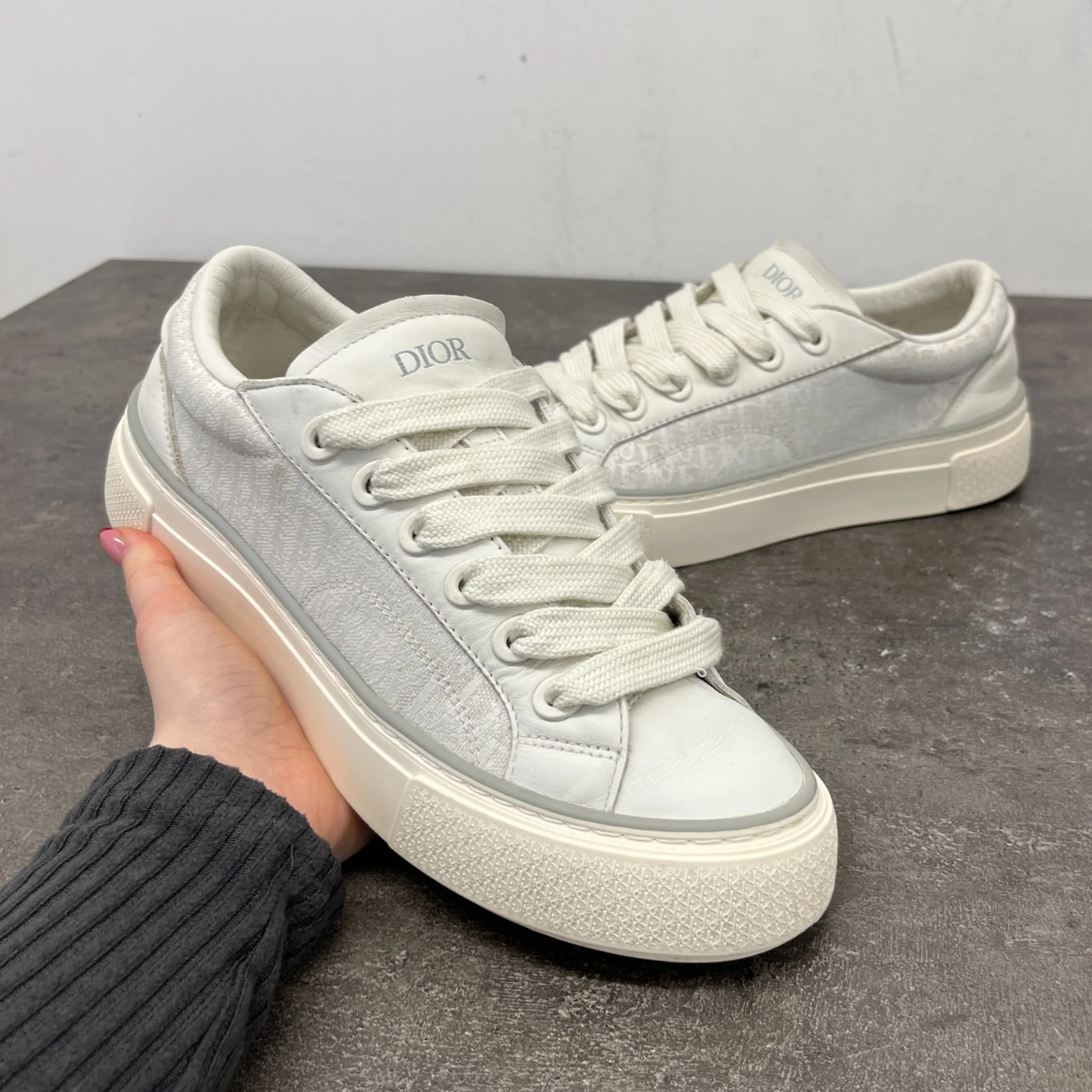 Men's B33 Low Trainers White Size EU 41 / UK 7 - Image 12