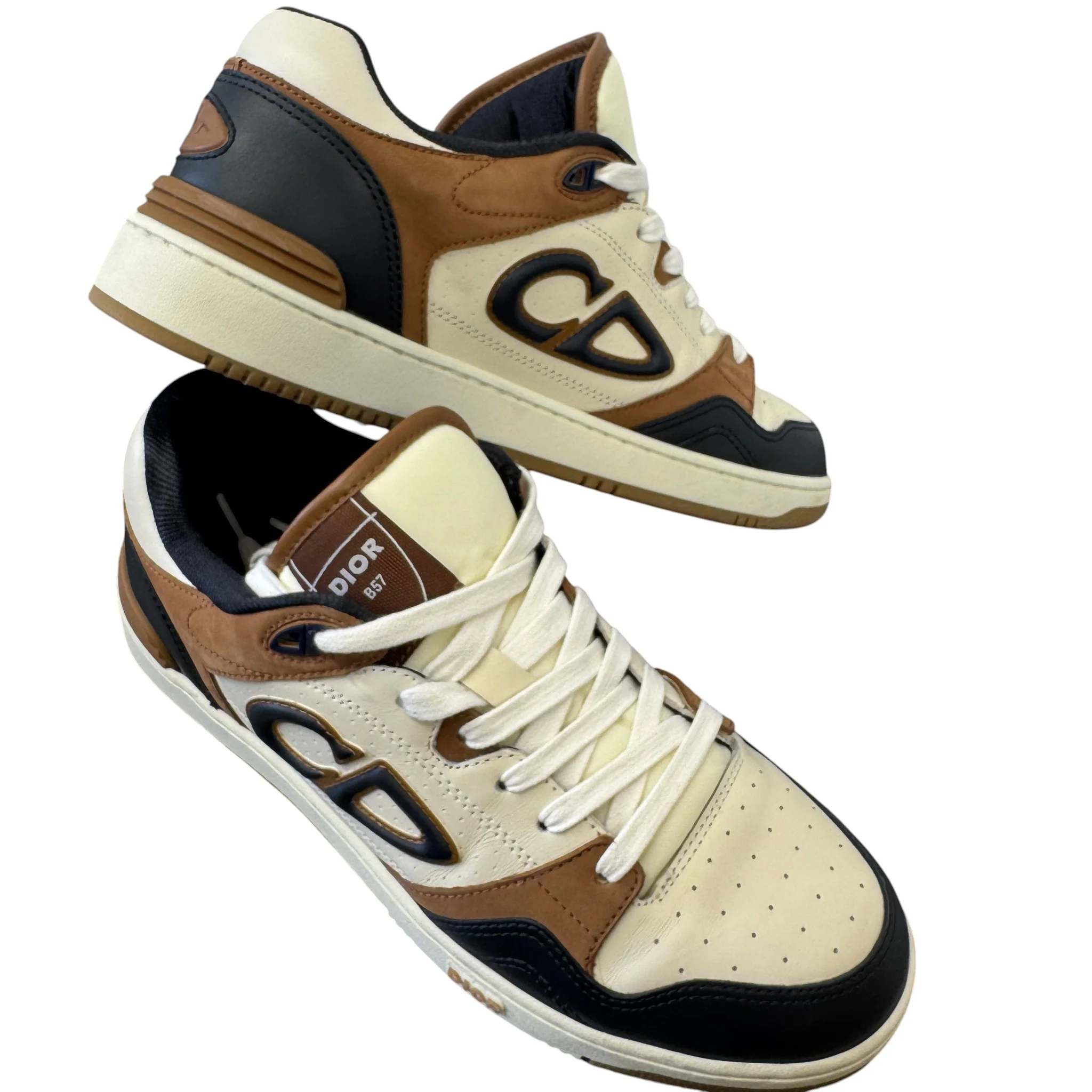 Men's B57 Low Trainers Cream Size EU 42 / UK 8 - Image 10