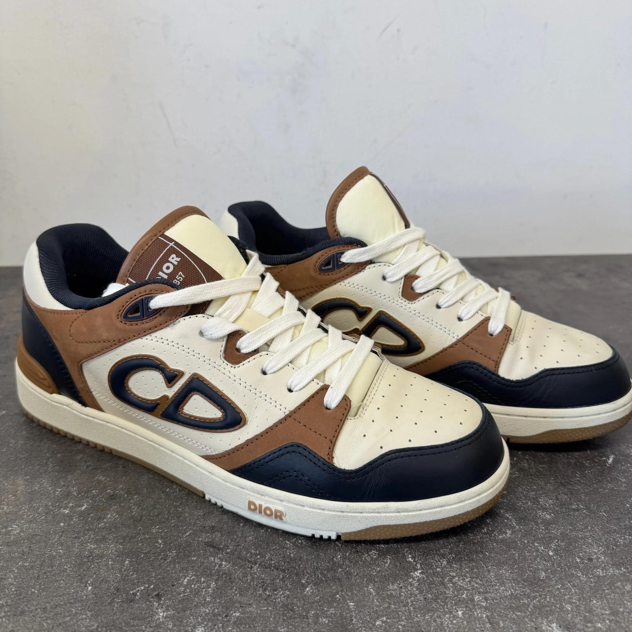 Men's B57 Low Trainers Cream Size EU 42 / UK 8 - Image 12