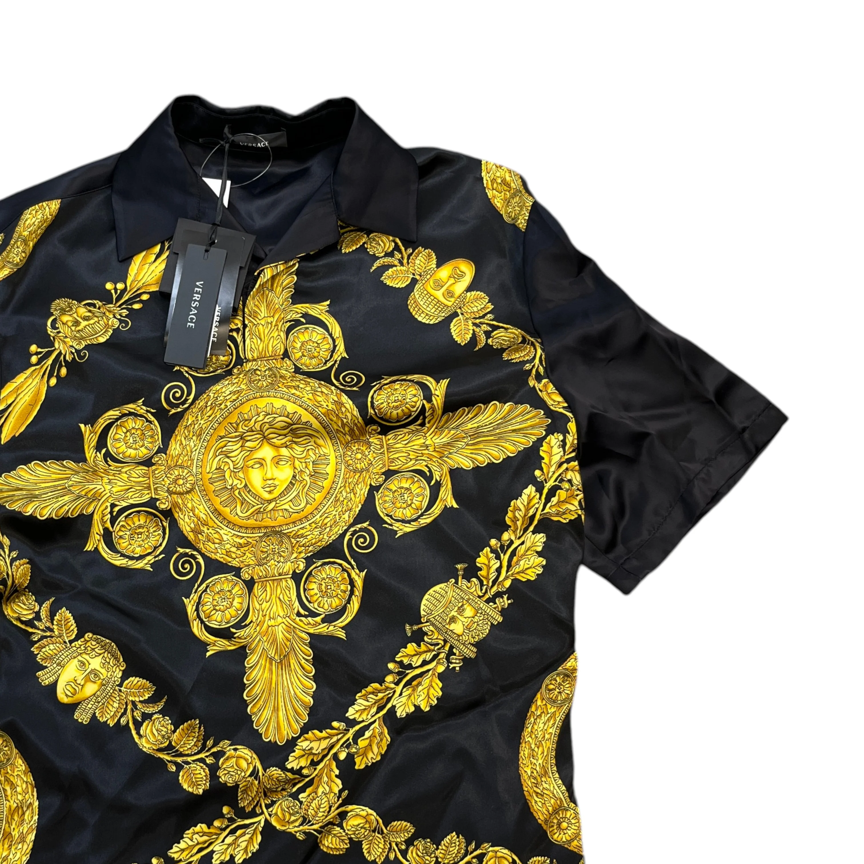 Men's Baroque Print Shirt Black Size IT 46 / UK S - Image 3