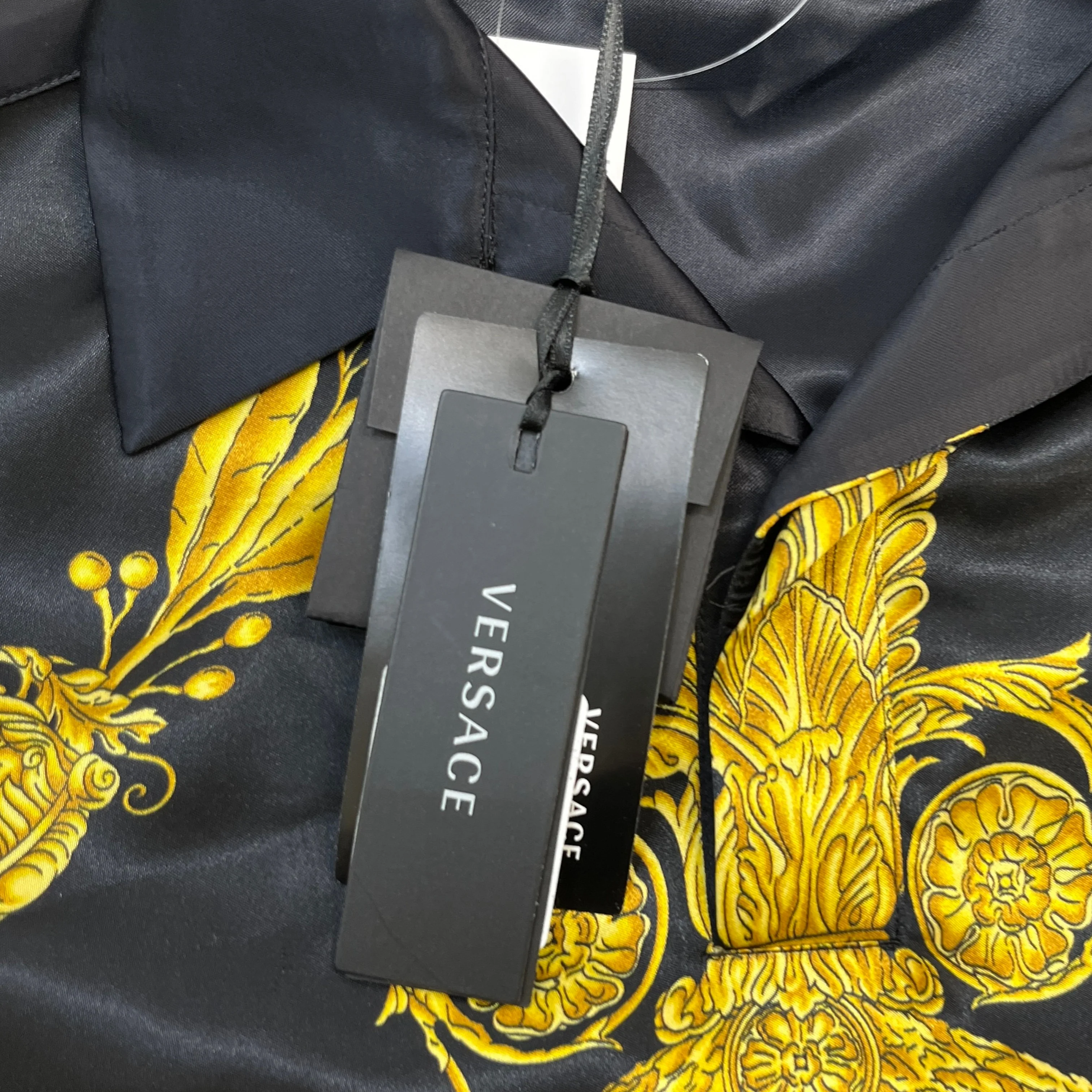 Men's Baroque Print Shirt Black Size IT 46 / UK S - Image 5