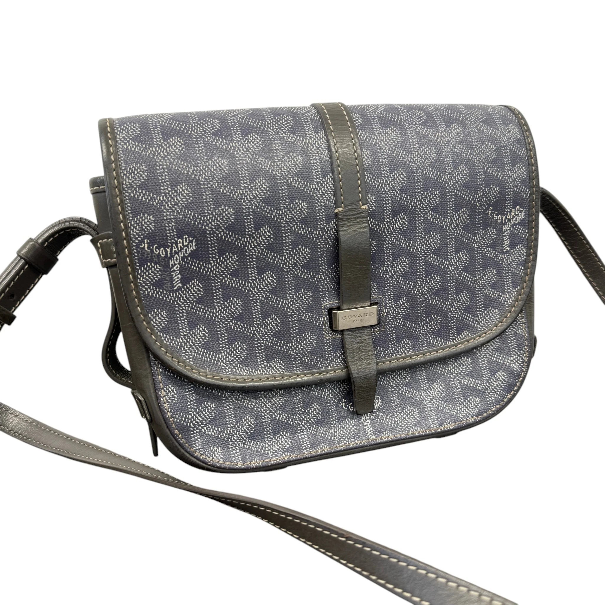 Men's Belvedere Pm Messenger Bag Grey - Image 11