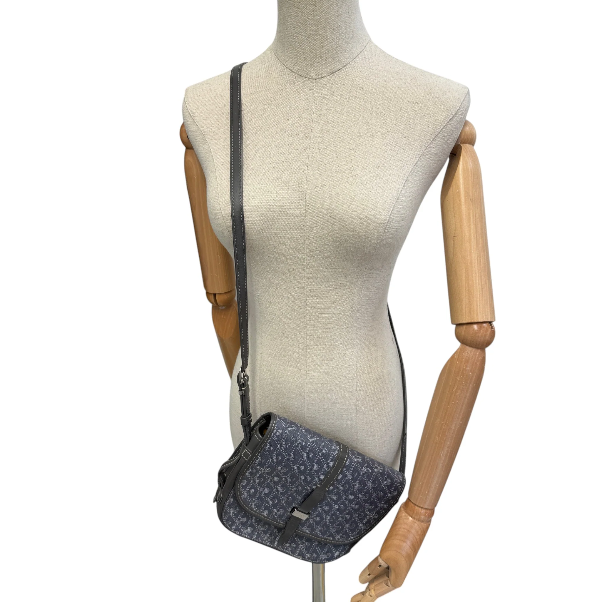 Men's Belvedere Pm Messenger Bag Grey - Image 2