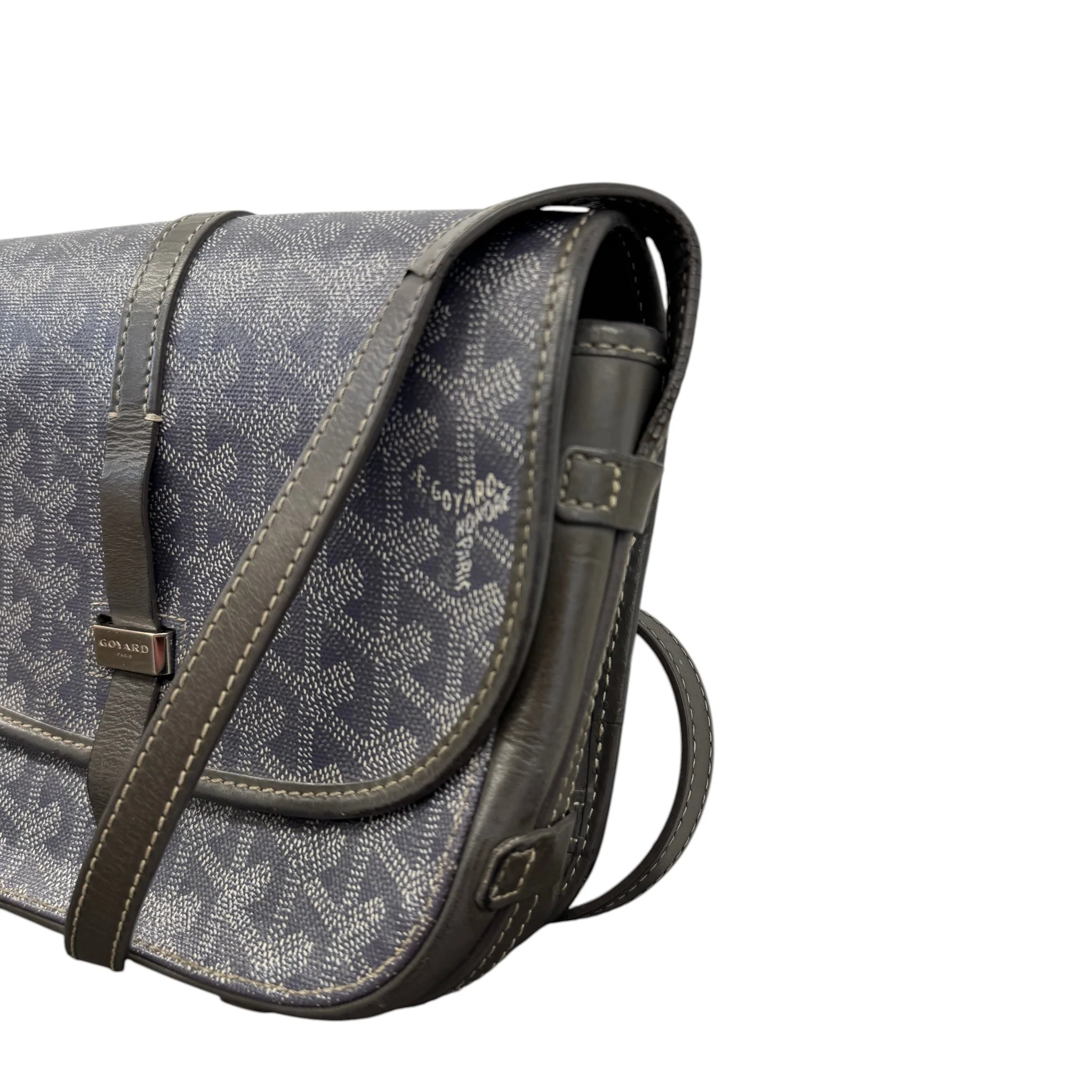 Men's Belvedere Pm Messenger Bag Grey - Image 4