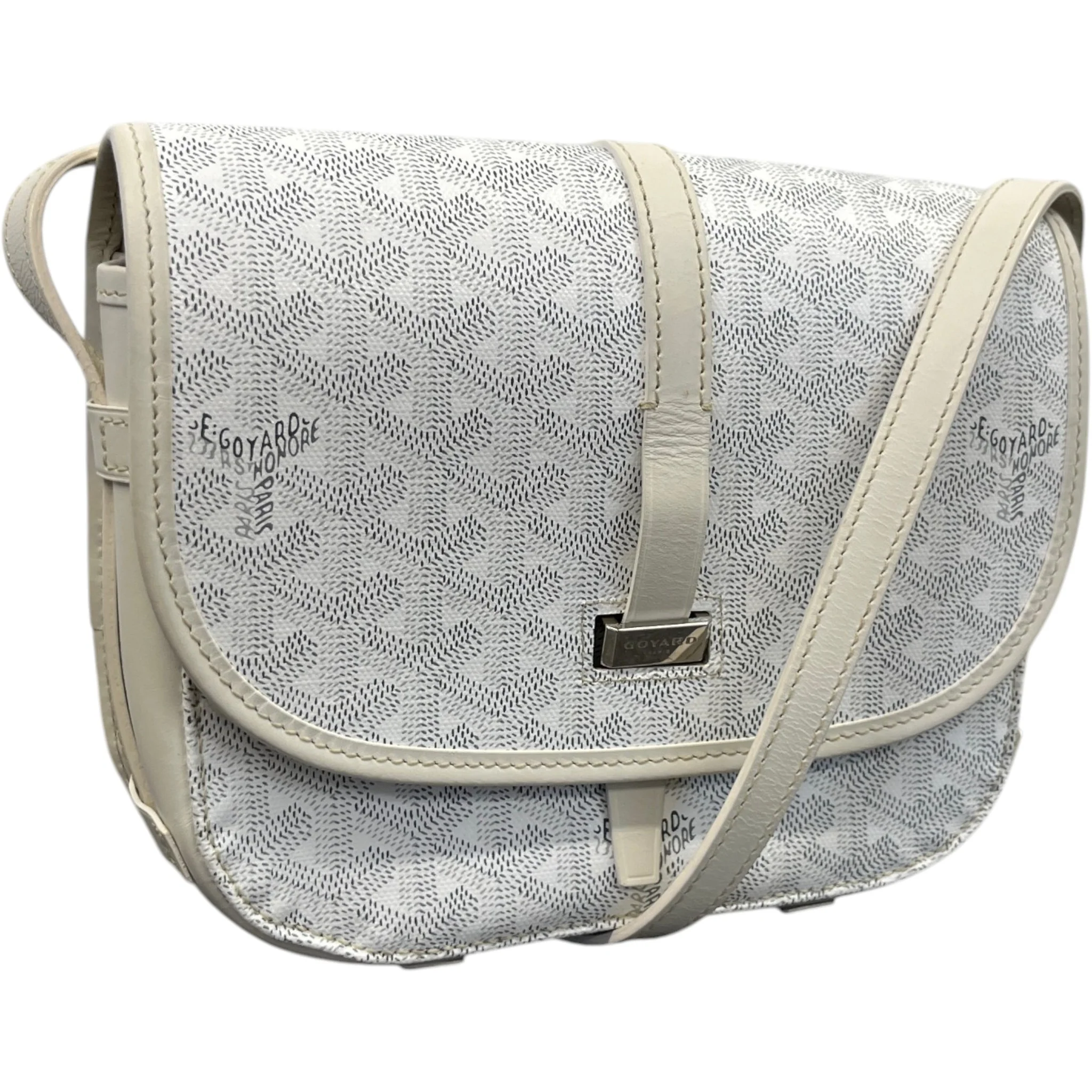 Men's Belvedere Pm Messenger Bag White - Image 4