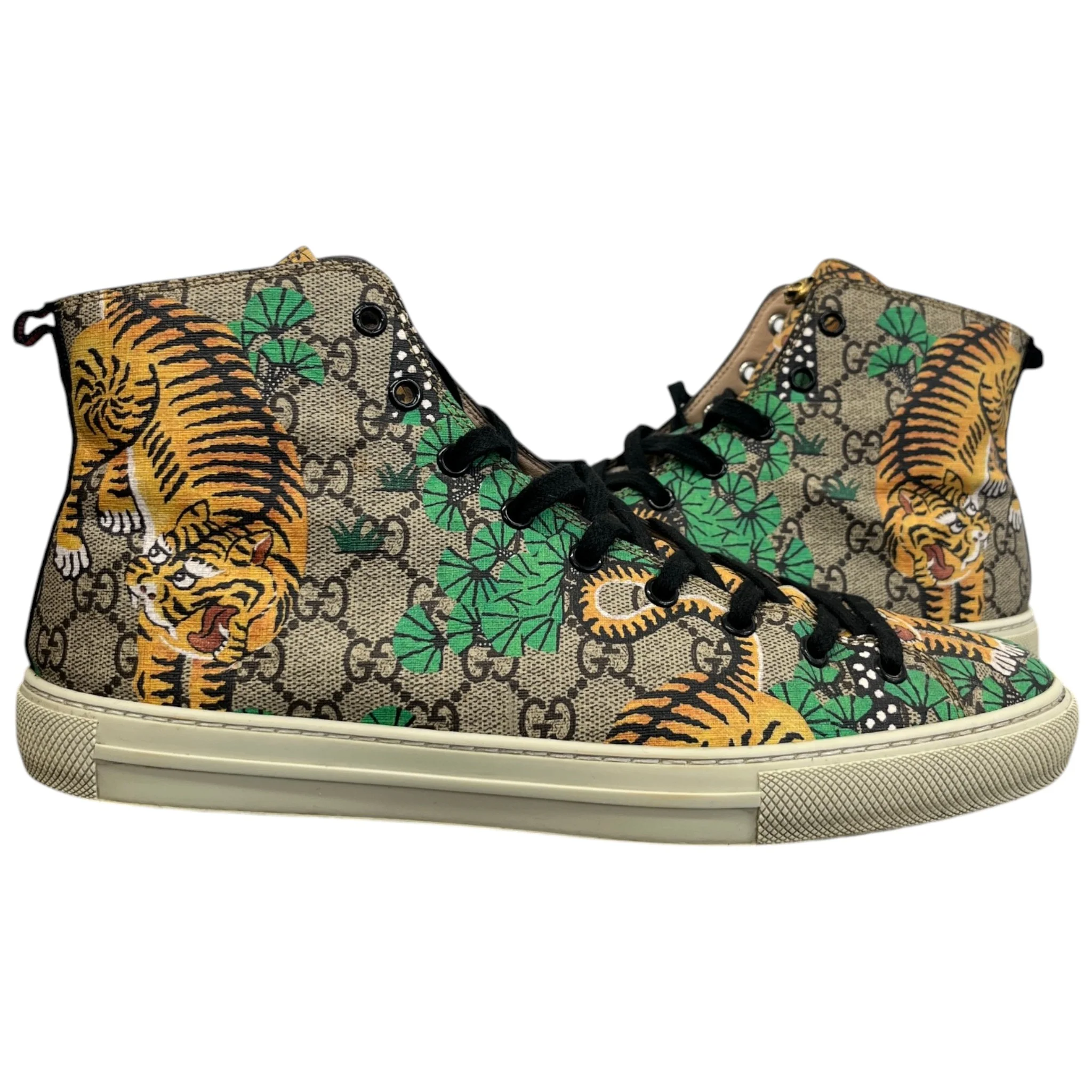 Men's Bengal High Trainers Beige Size EU 43.5 / UK 9.5 - Image 3