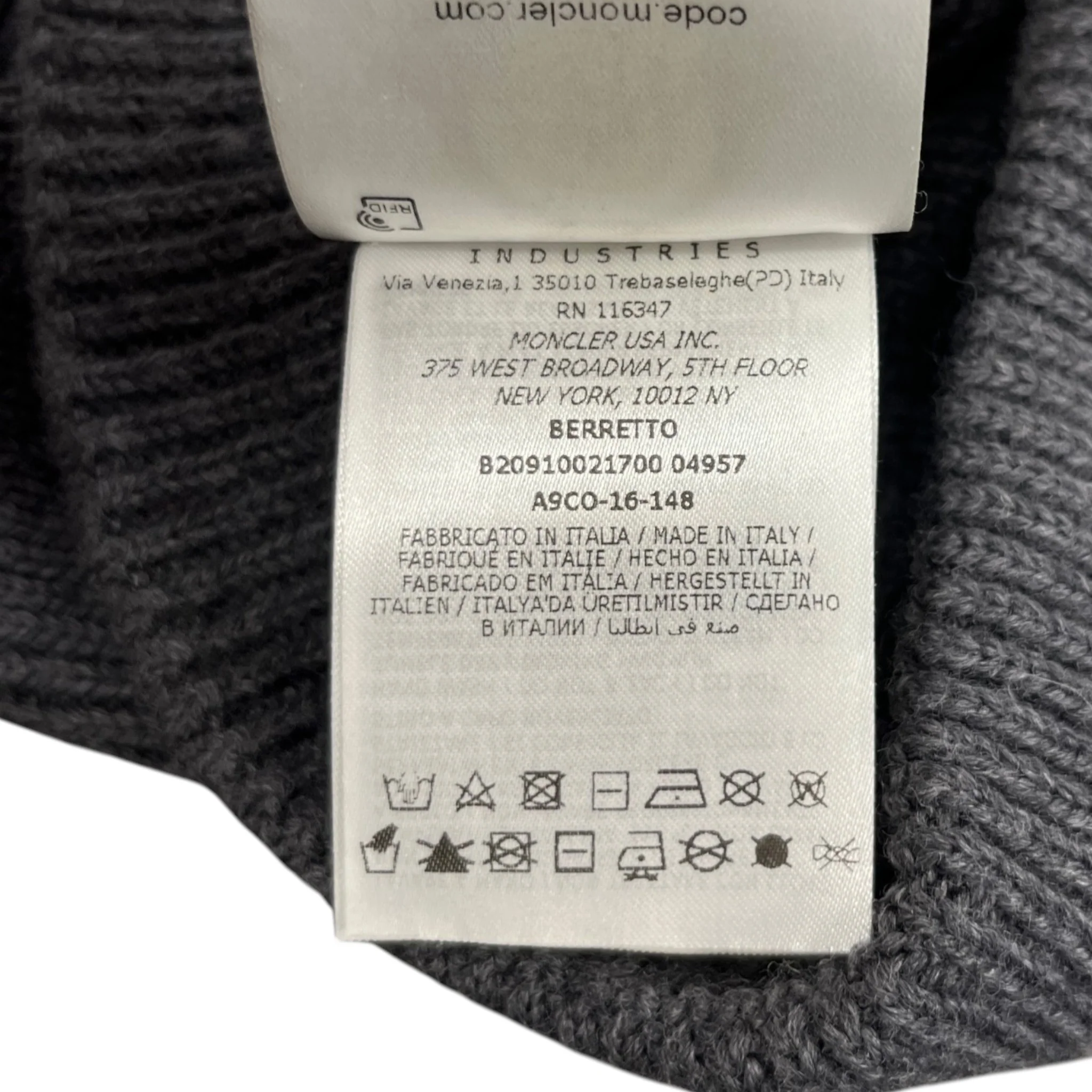 Men's Berretto Hat Grey - Image 8