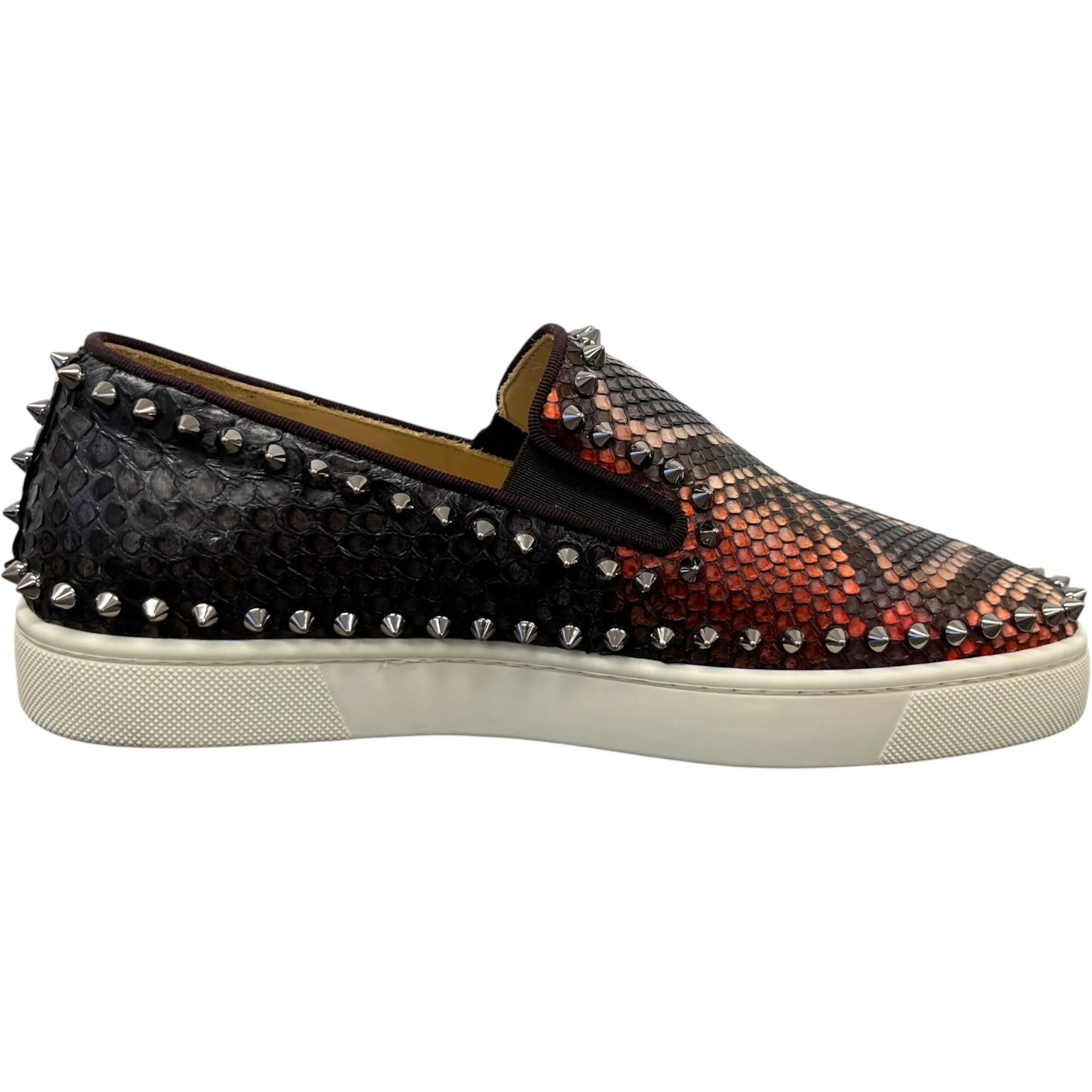 Men's Boat Flat Python Loafers Black Size EU 40 / UK 6 - Image 4