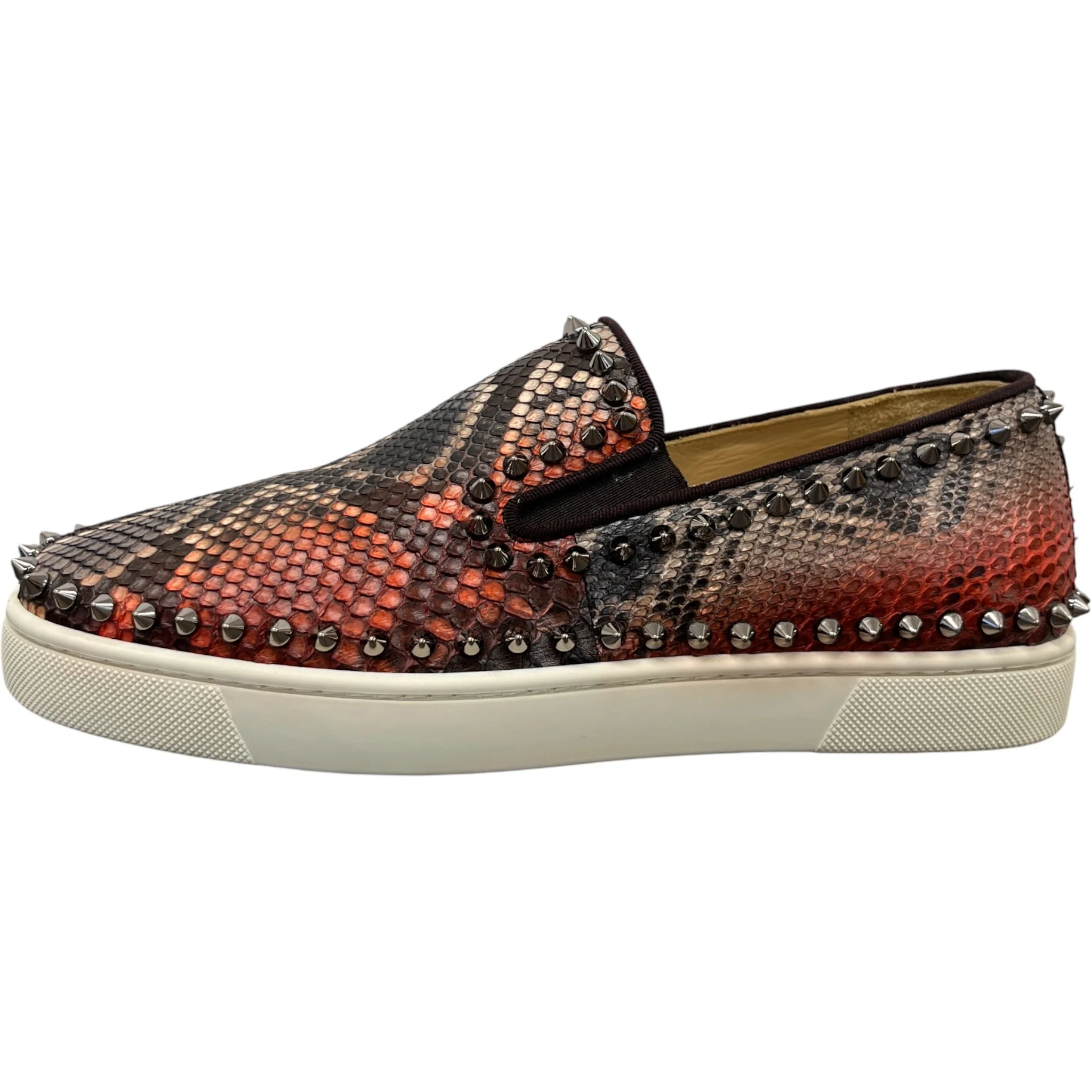 Men's Boat Flat Python Loafers Black Size EU 40 / UK 6 - Image 5