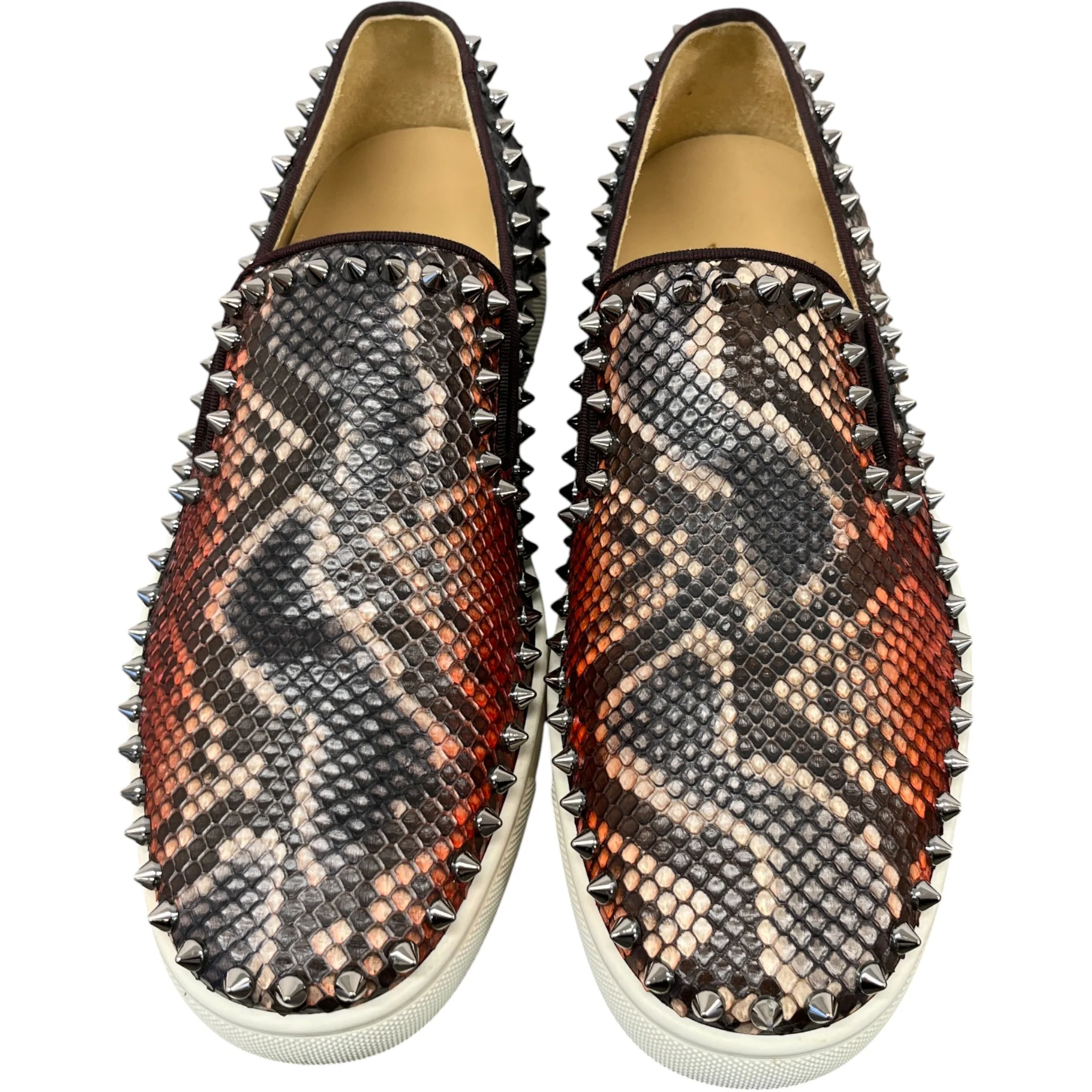 Men's Boat Flat Python Loafers Black Size EU 40 / UK 6 - Image 6